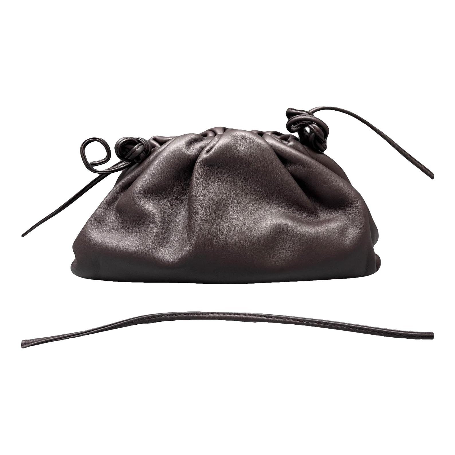 Pouch leather handbag