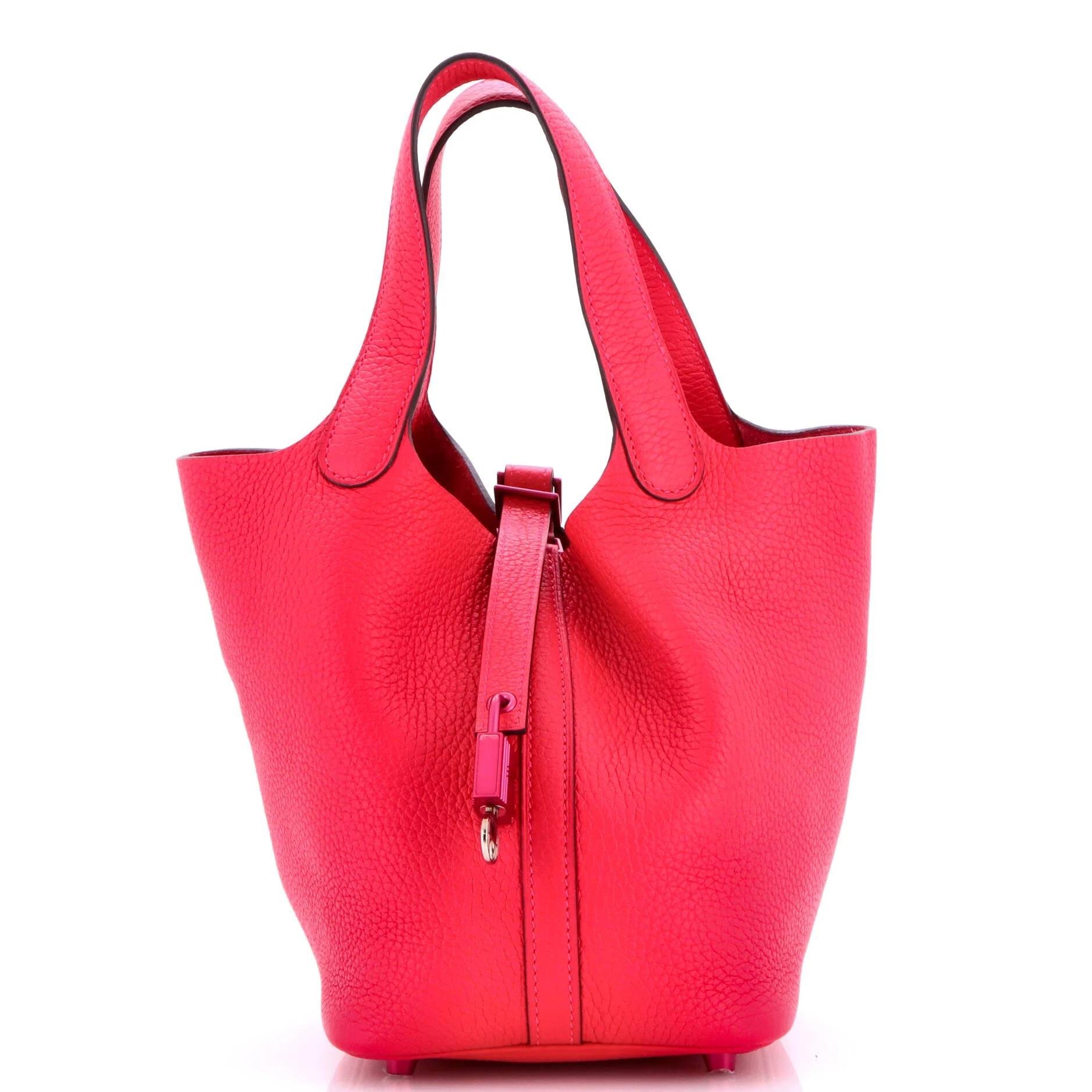 Picotin leather handbag