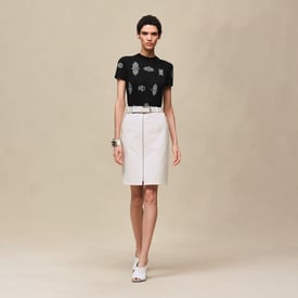 "Ferronnerie" short-sleeve sweater