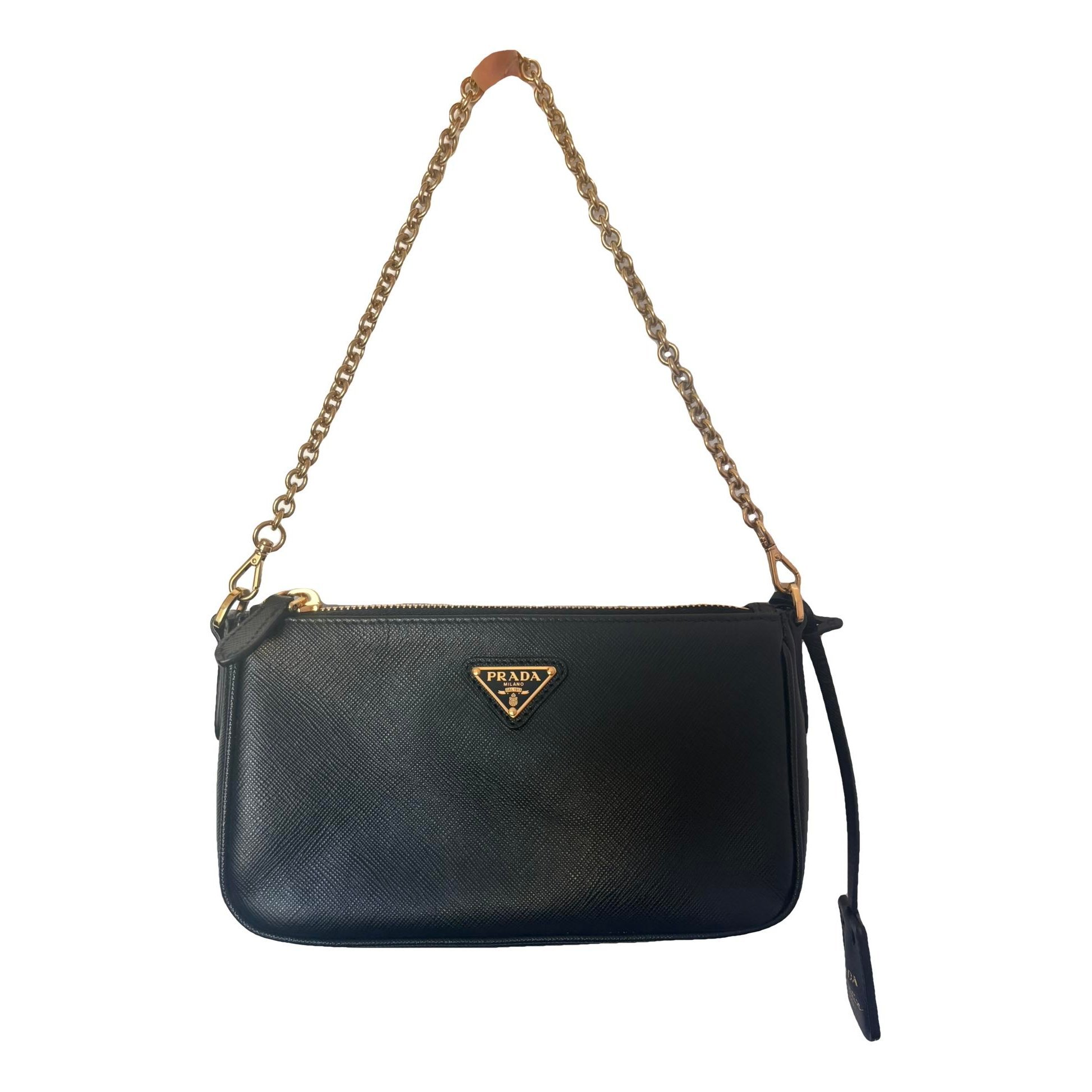 Re-edition leather clutch bag