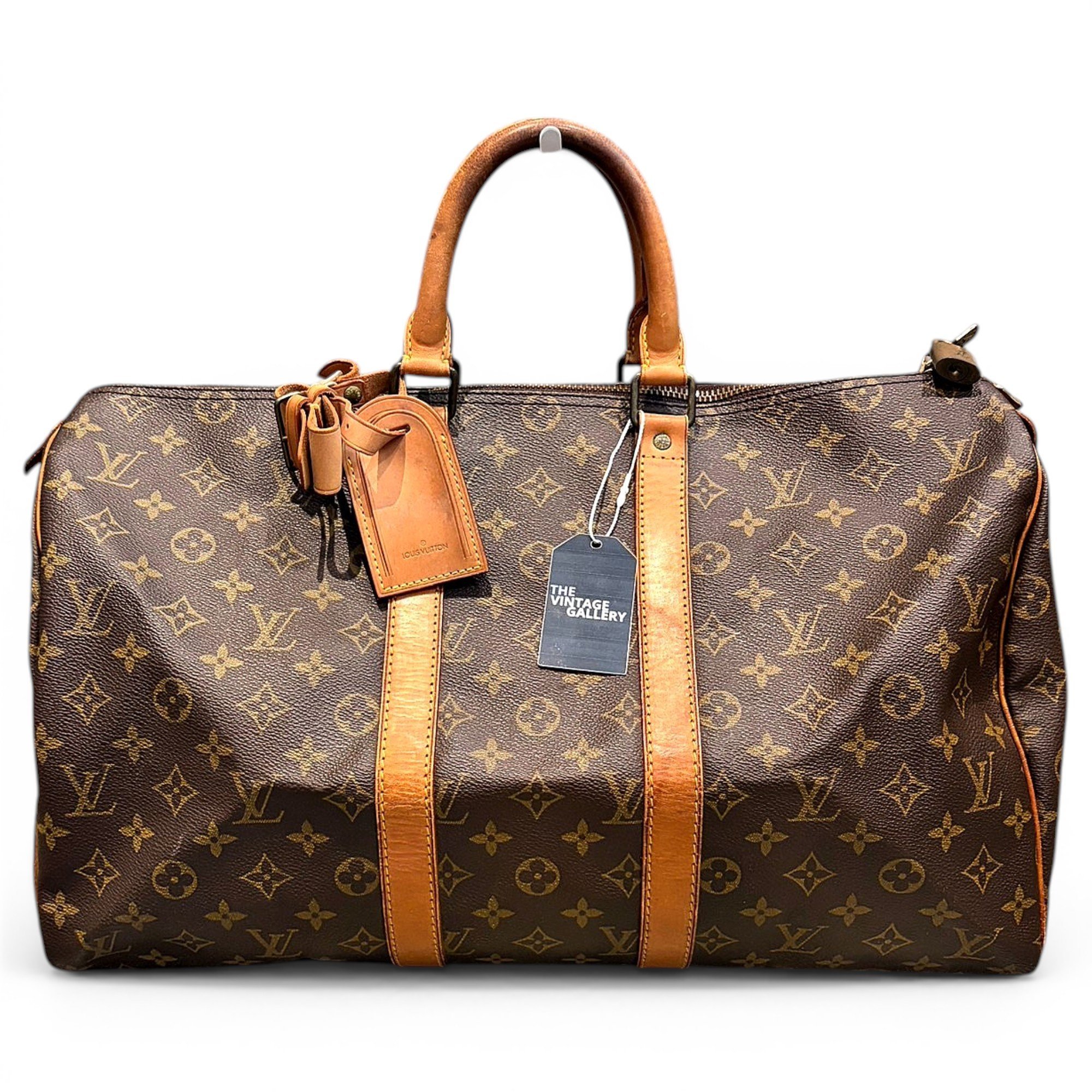 Keepall leather travel bag