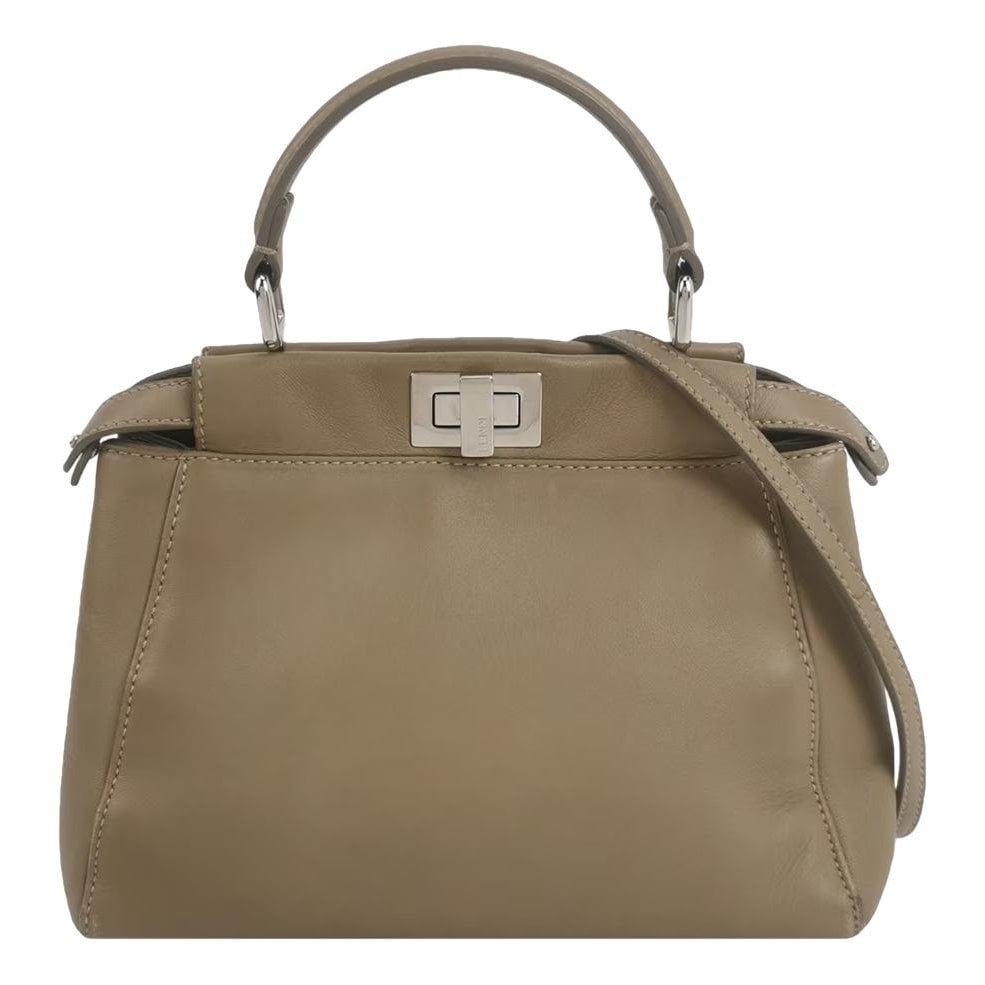 Peekaboo leather handbag
