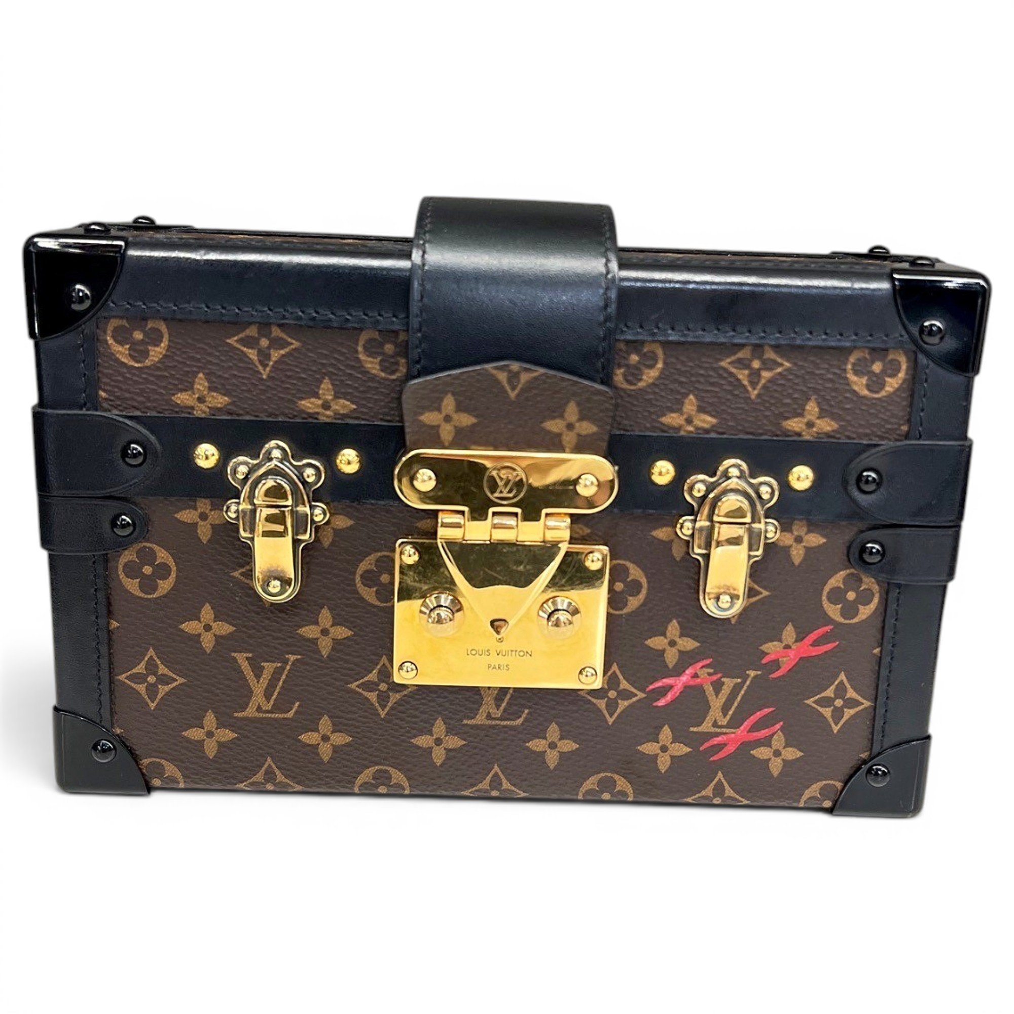 Petite Malle leather handbag