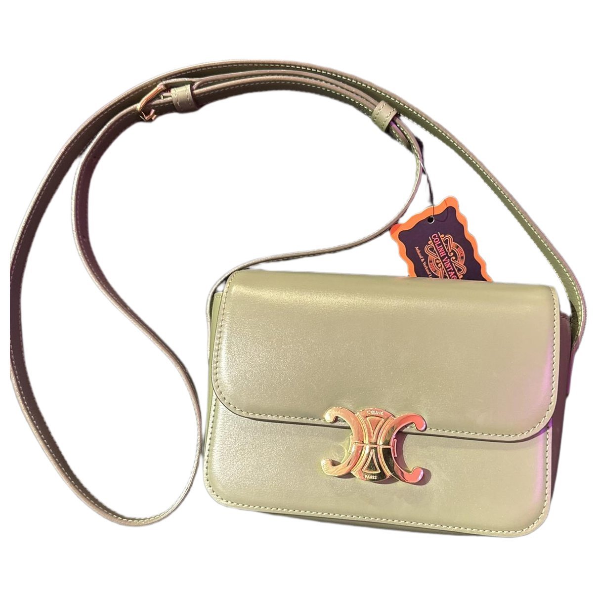 Triomphe leather handbag