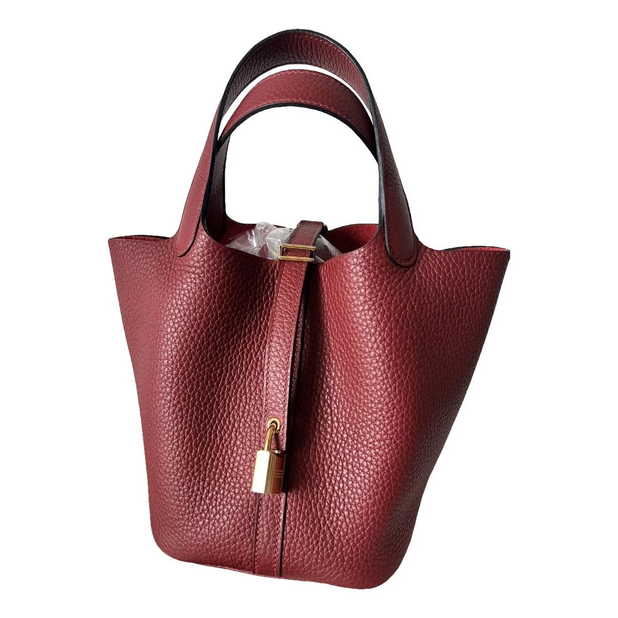 Picotin leather tote
