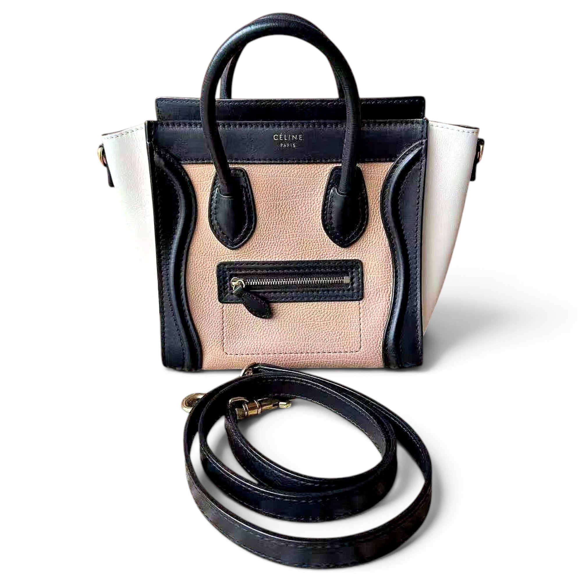 Celine Nano Luggage leather handbag