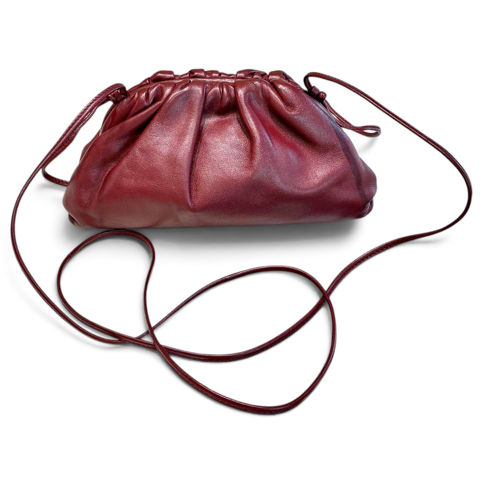 Pouch leather handbag