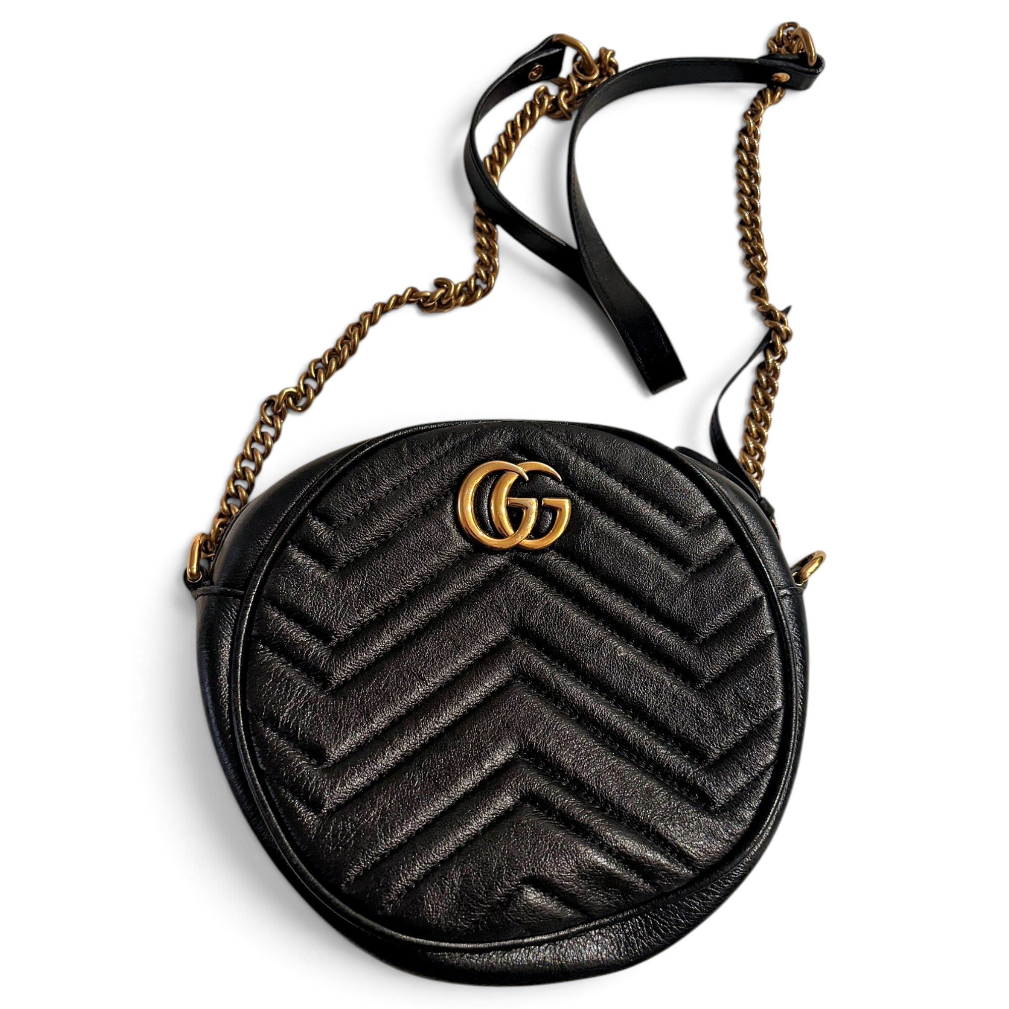 GG Marmont Circle leather crossbody bag