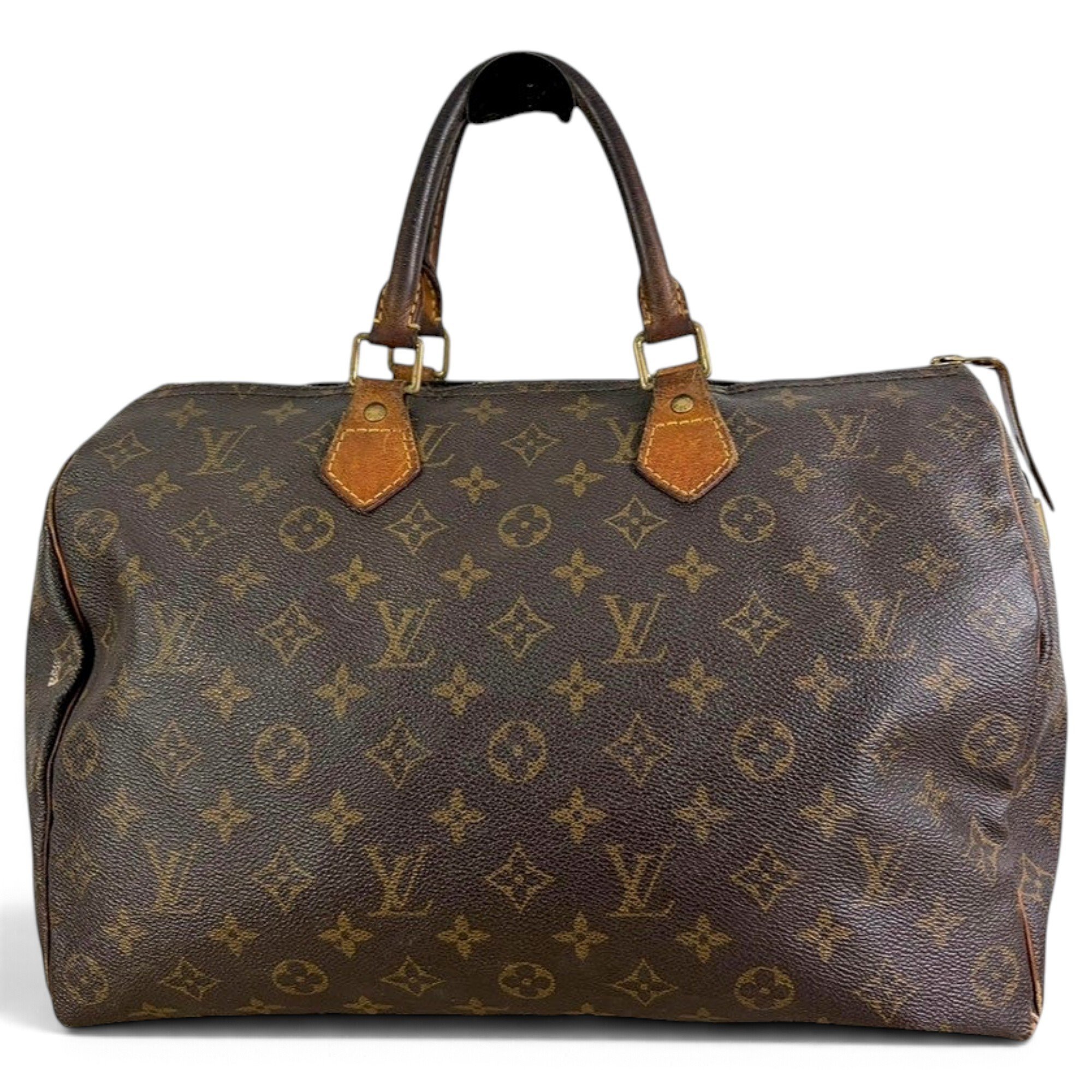 Speedy leather handbag