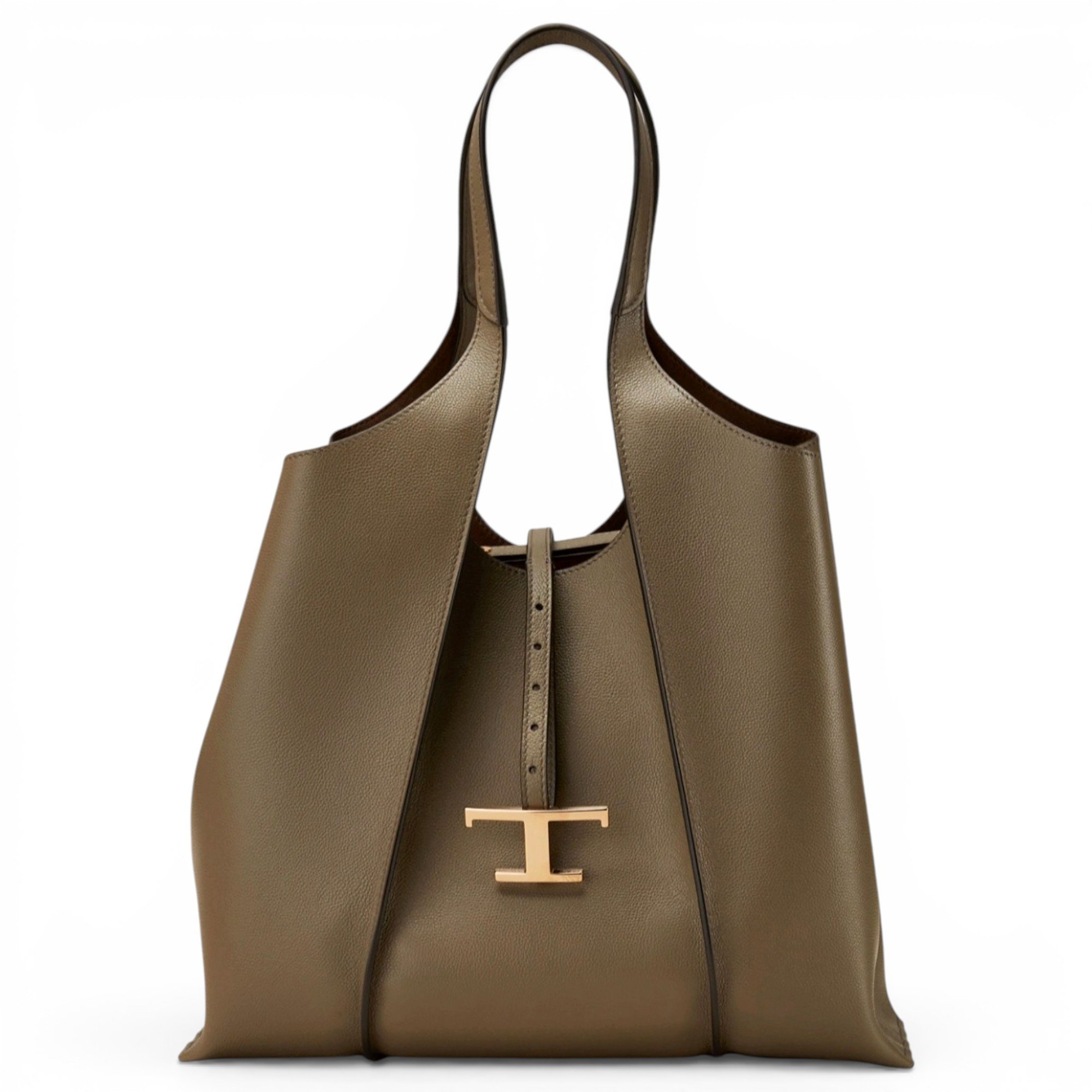 Shopping Media leather tote