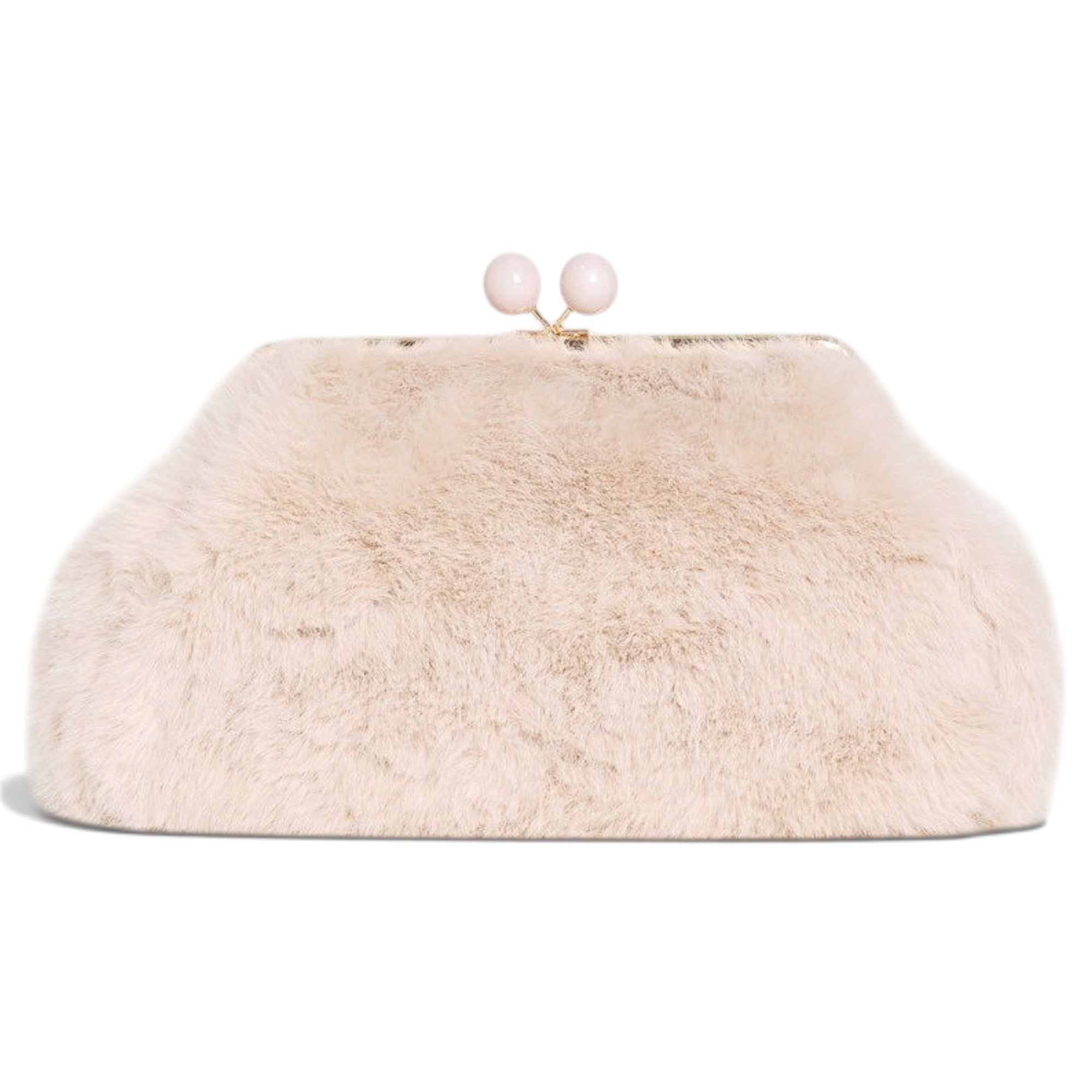 Faux fur handbag