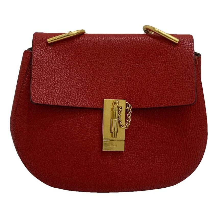 Drew leather handbag