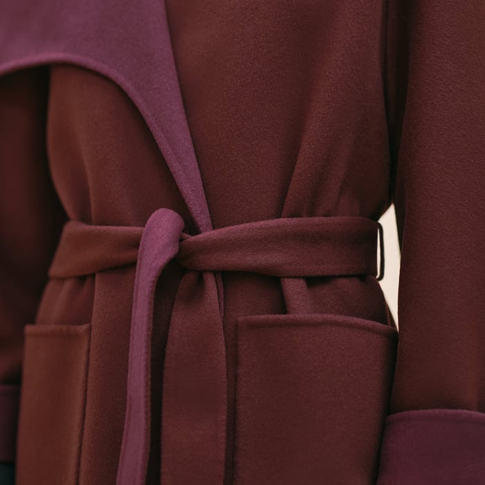 Marron Auburn Cashmere Coat