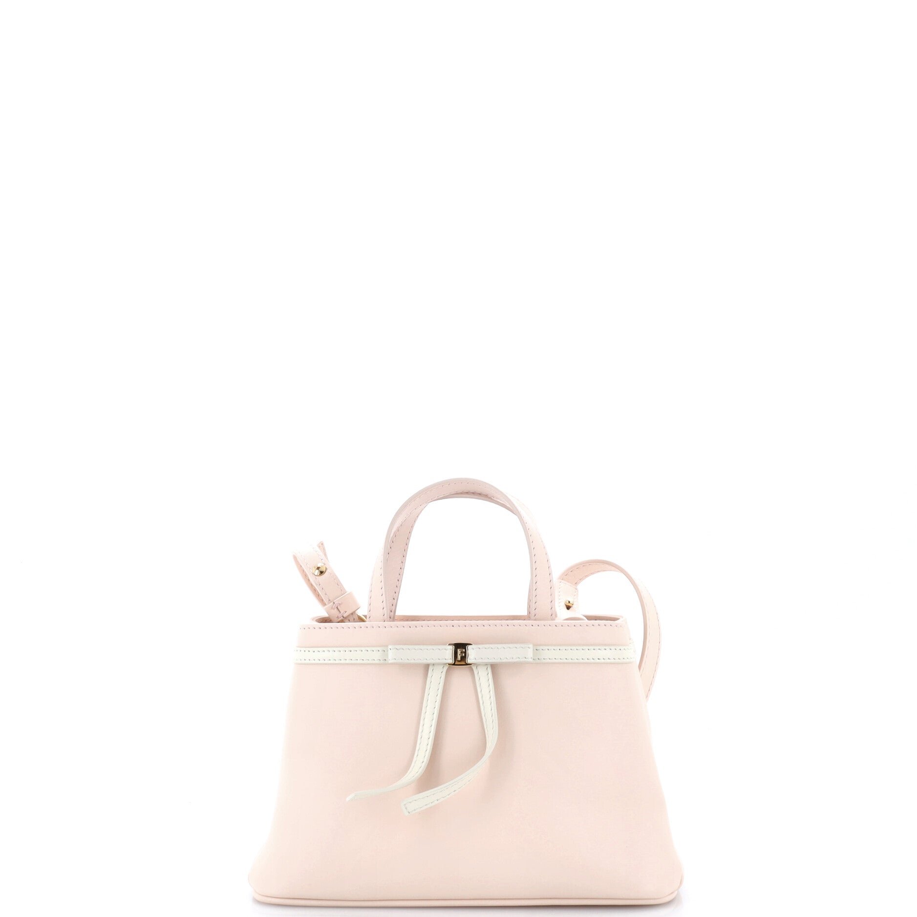 Mini Bow Top Handle Bag Leather Mini