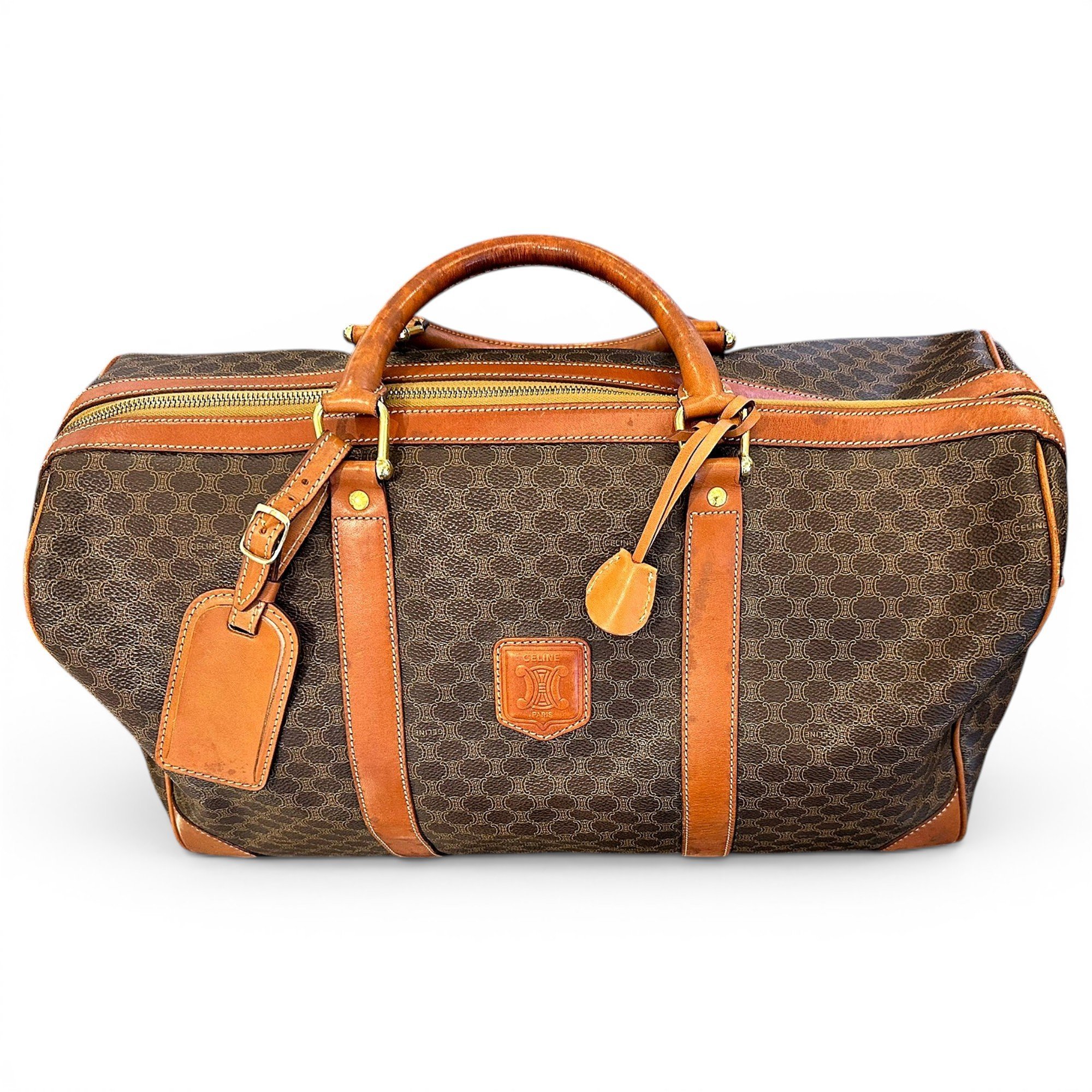 Leather travel bag