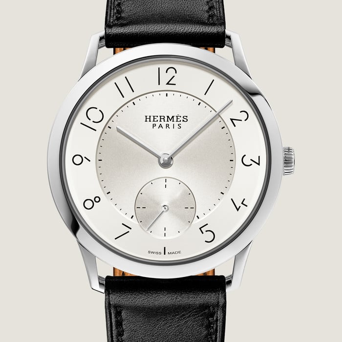 Sans Coloris Slim d'Hermès Watch, 39.5 MM