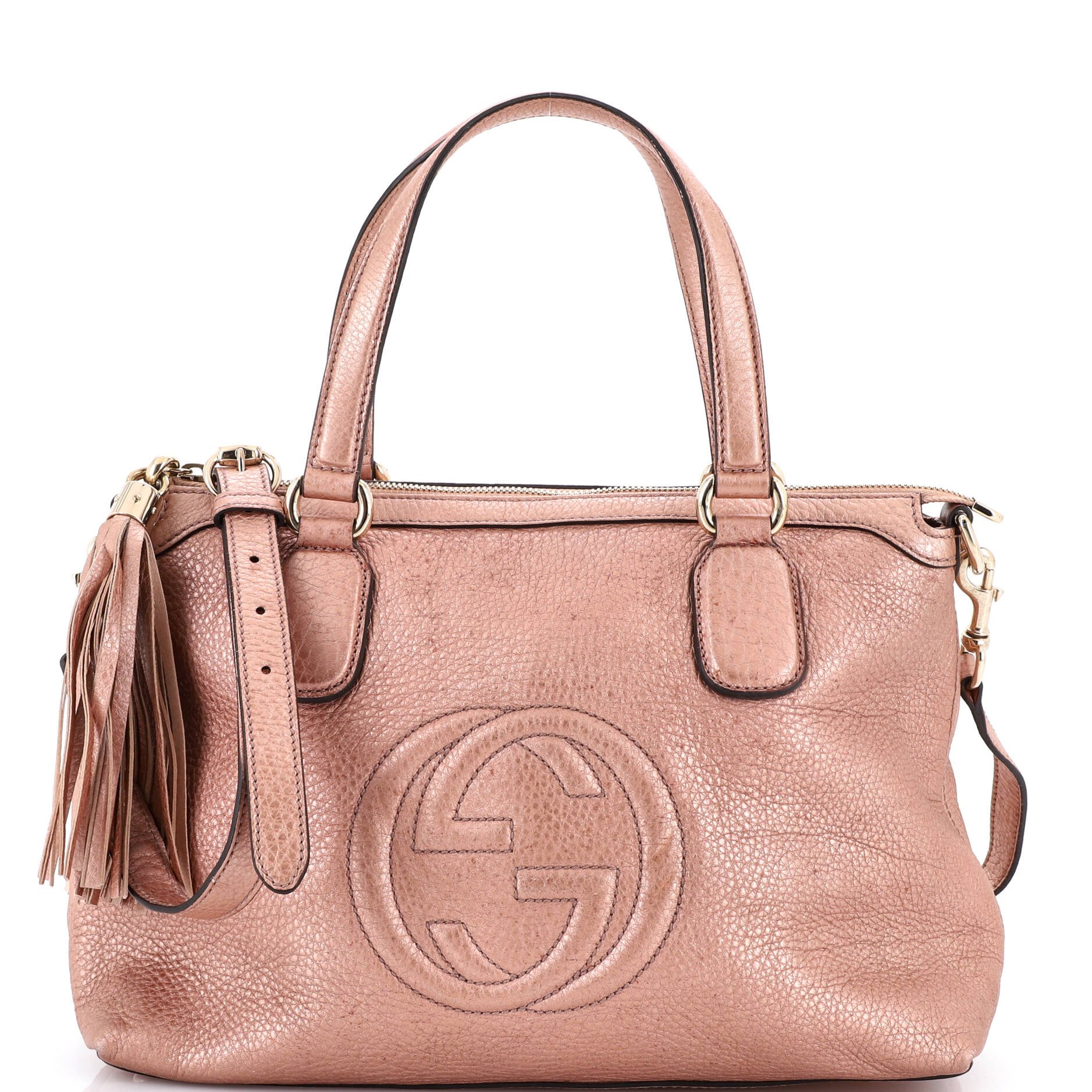 Soho Convertible Soft Top Handle Bag Leather