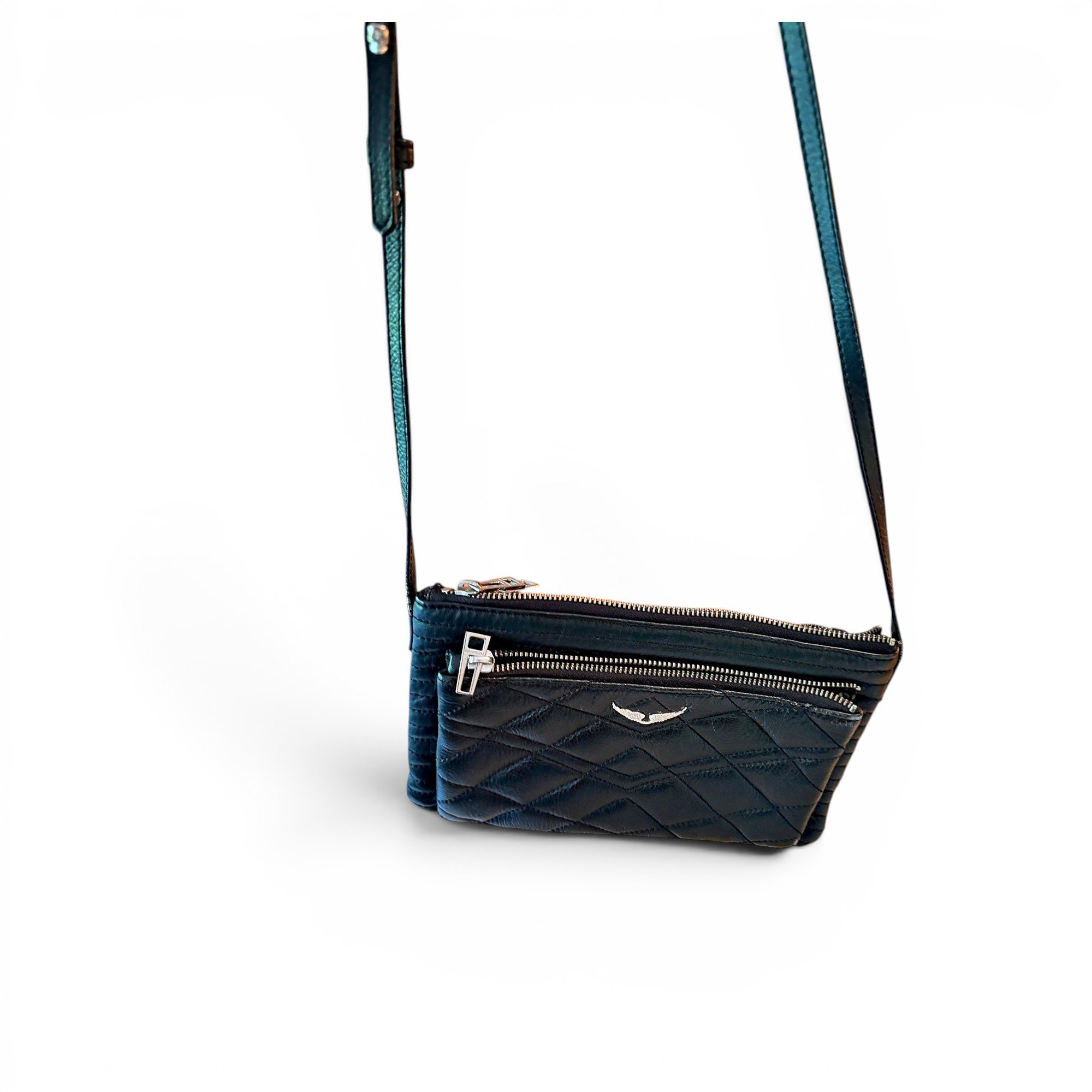 Rock leather crossbody bag
