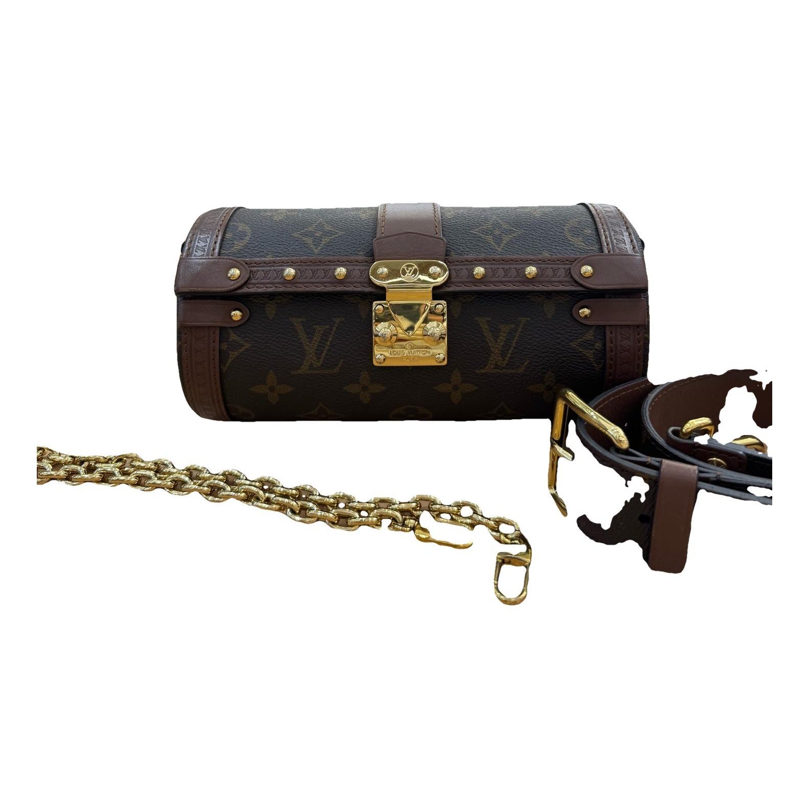 Papillon Trunk leather handbag