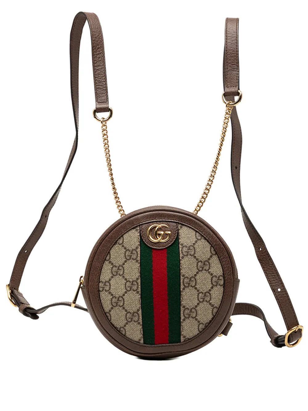 2000-2015 Mini GG Supreme Web Ophidia Round backpack