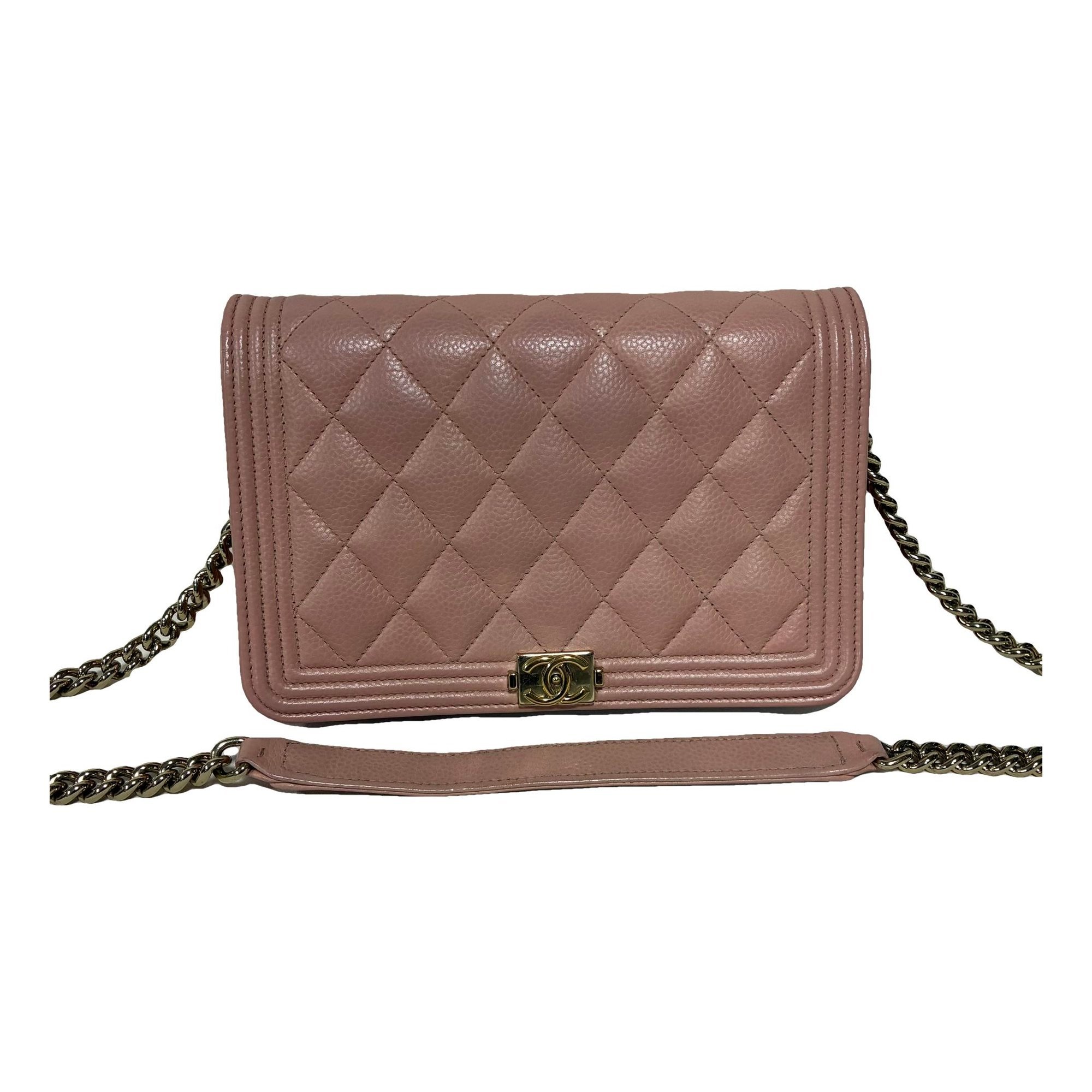 Wallet On Chain Boy leather handbag