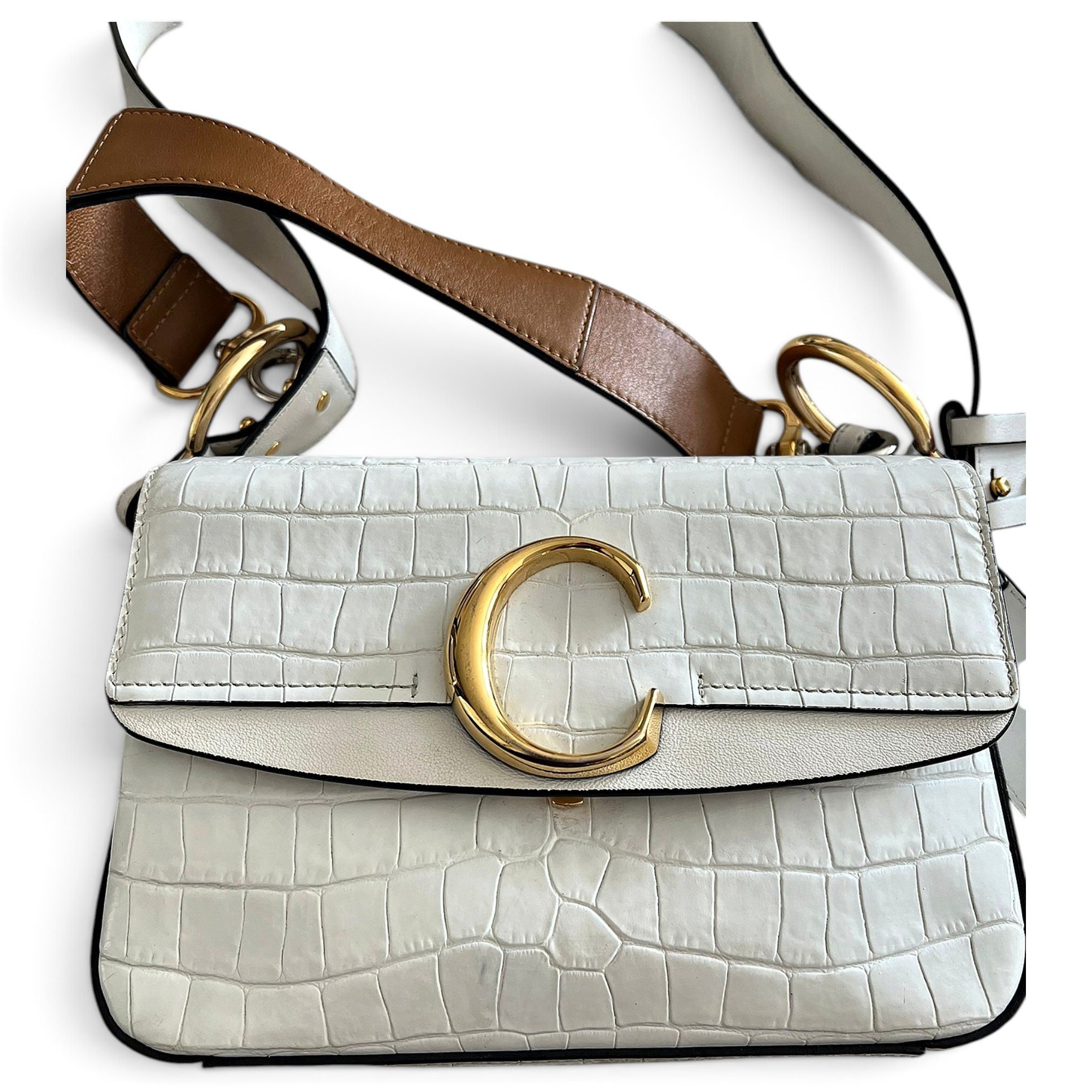 C leather handbag
