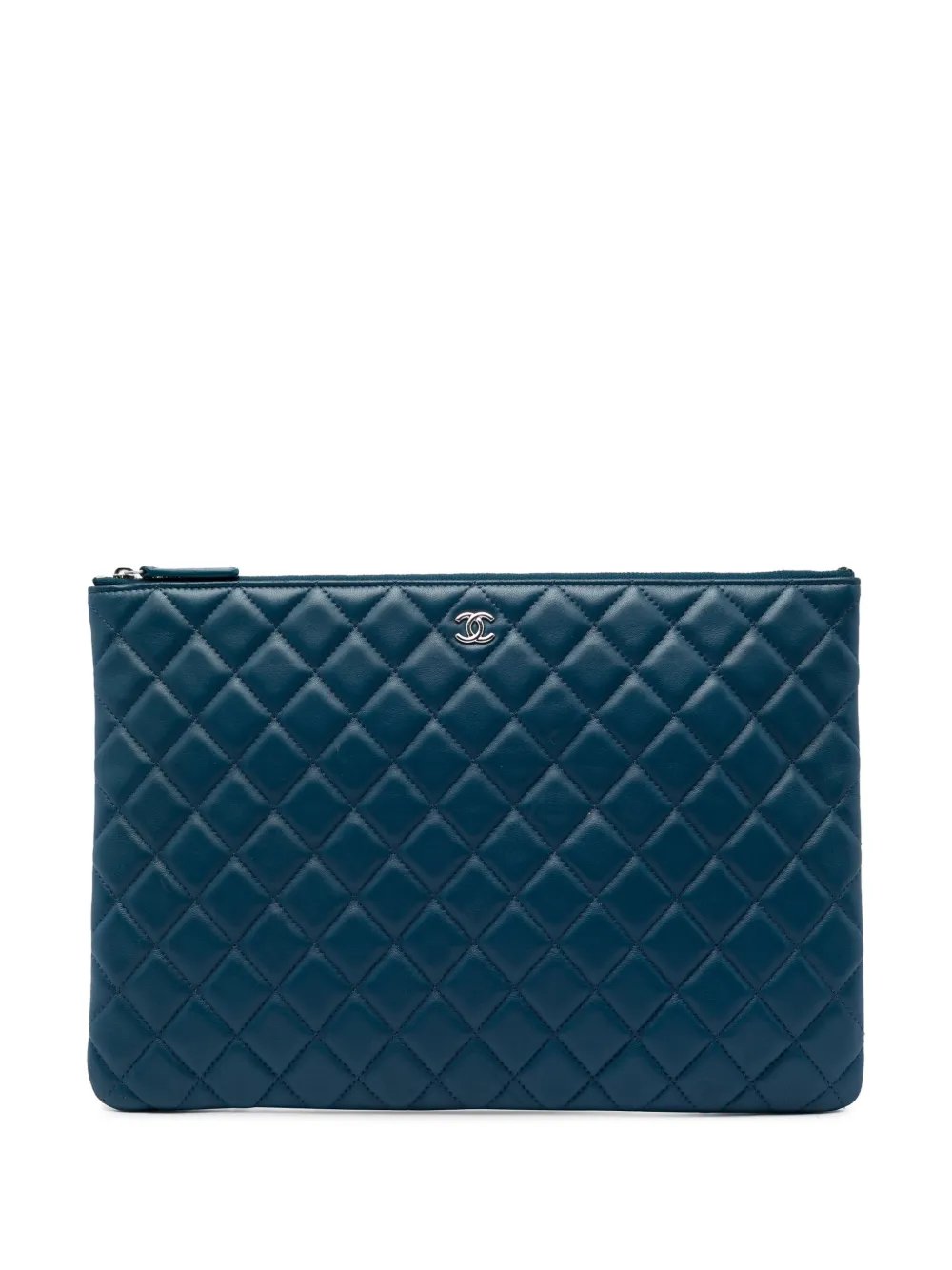 2016-2017 Large Quilted Lambskin O Case clutch bag