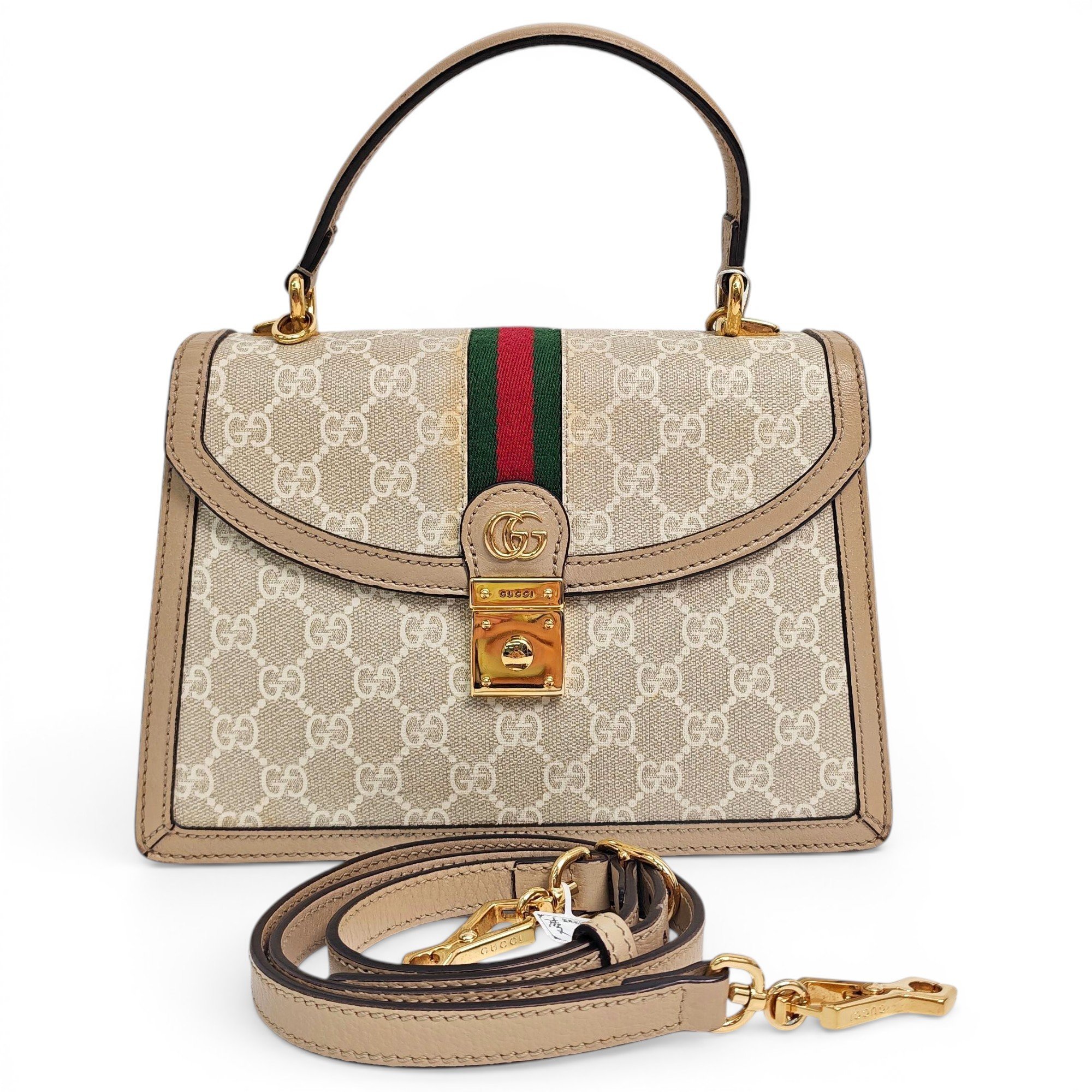 Ophidia Flap Top Handle cloth handbag
