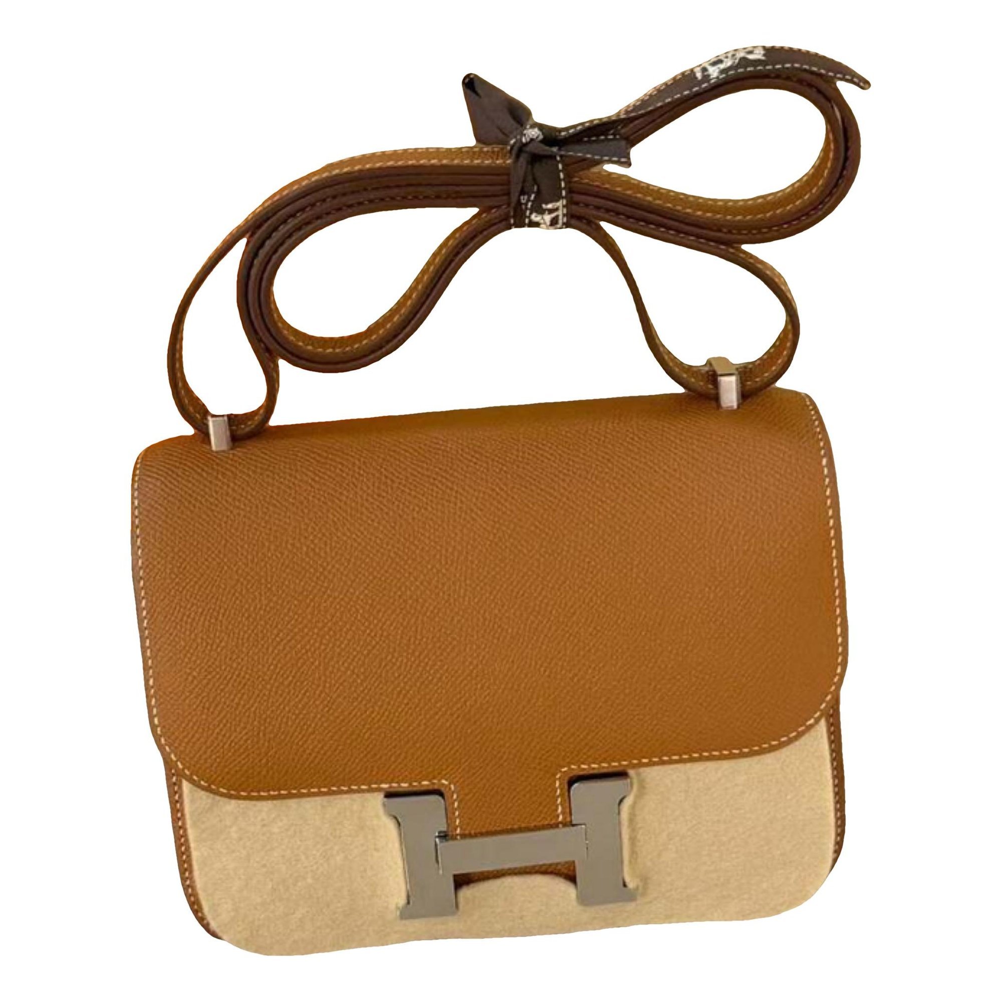 Hermes Constance Handbag Gold Epsom Leather