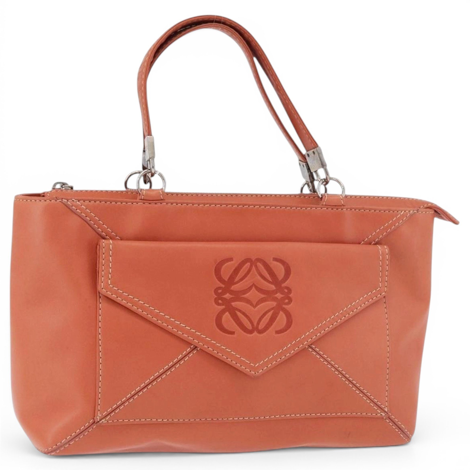 Anagram leather handbag