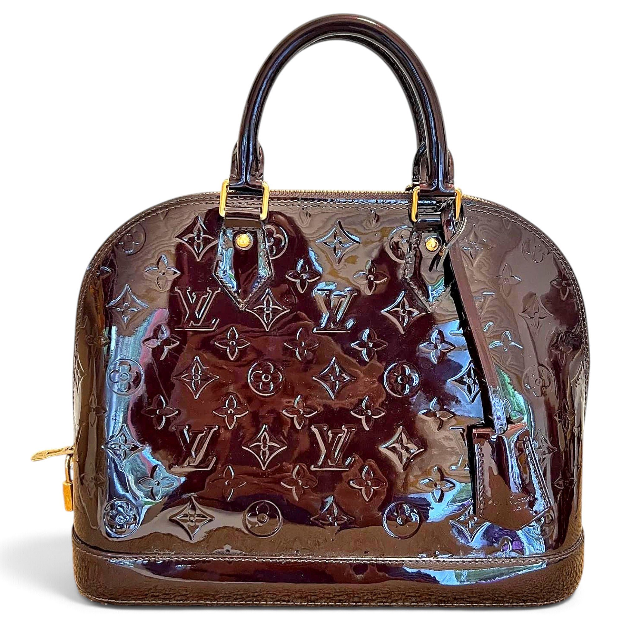 Alma patent leather handbag