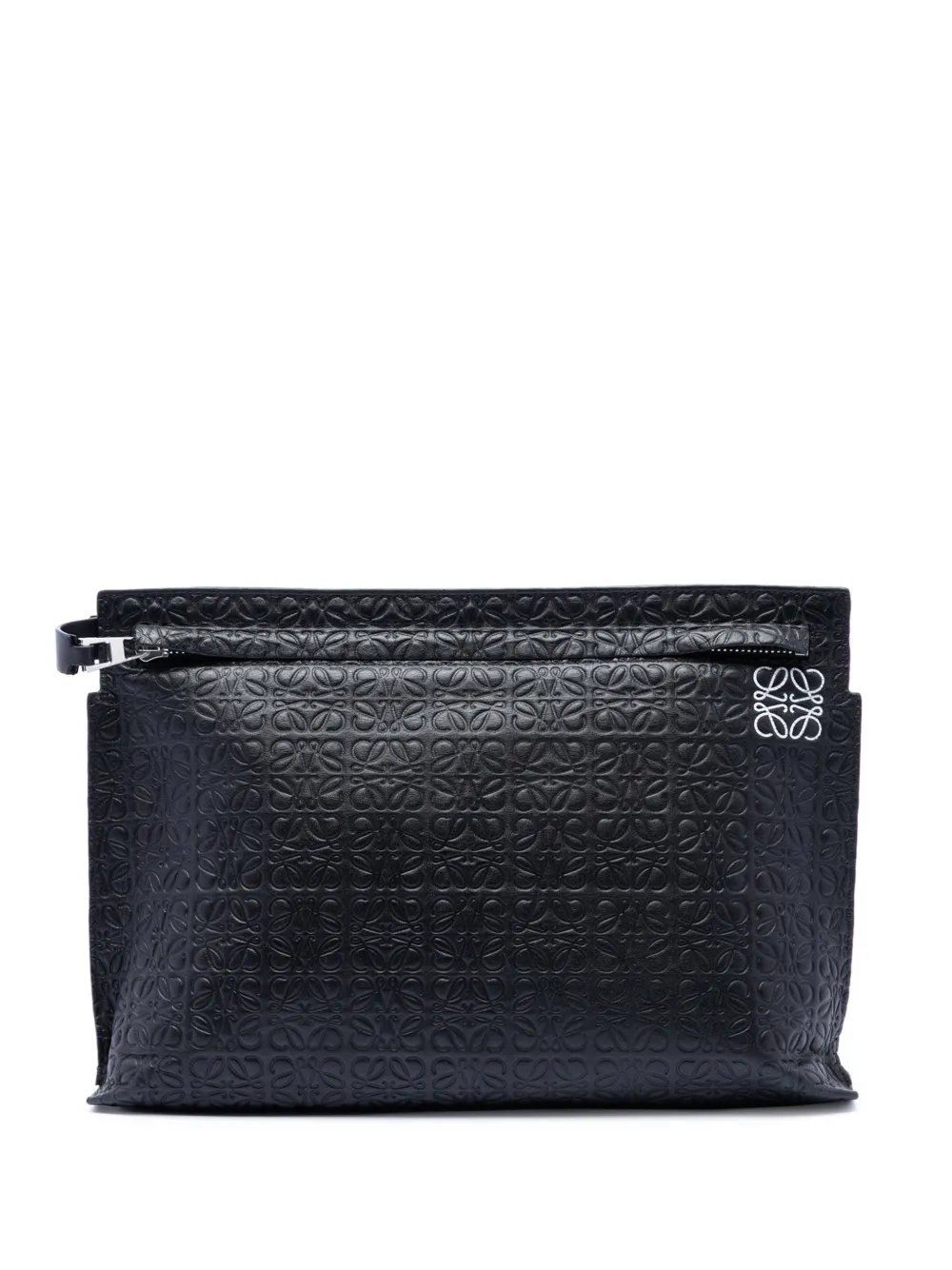 2018 Embossed Anagram Leather Repeat T clutch bag