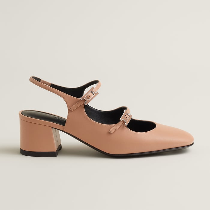 Beige Perlino Jackie 50 Pump