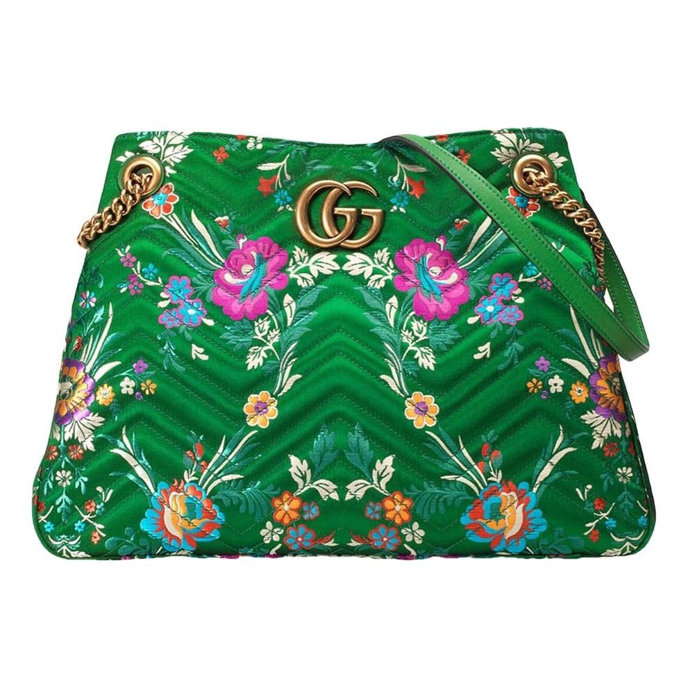 GG Marmont Chain cloth tote