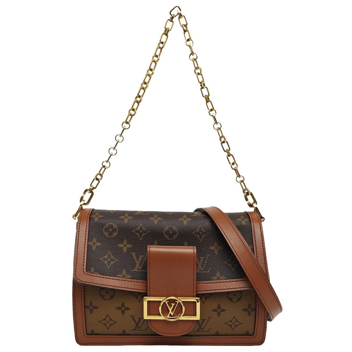 Dauphine leather handbag