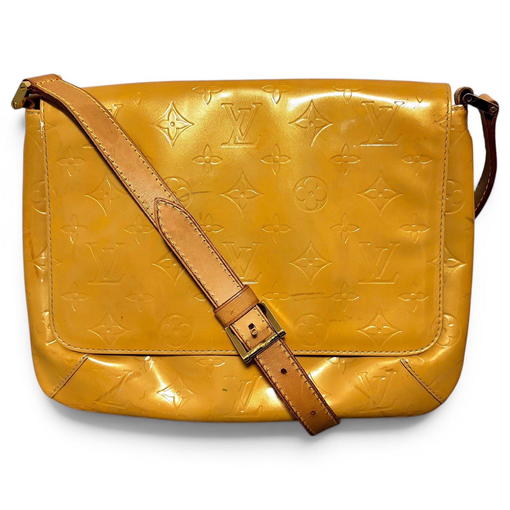 Thompson patent leather handbag