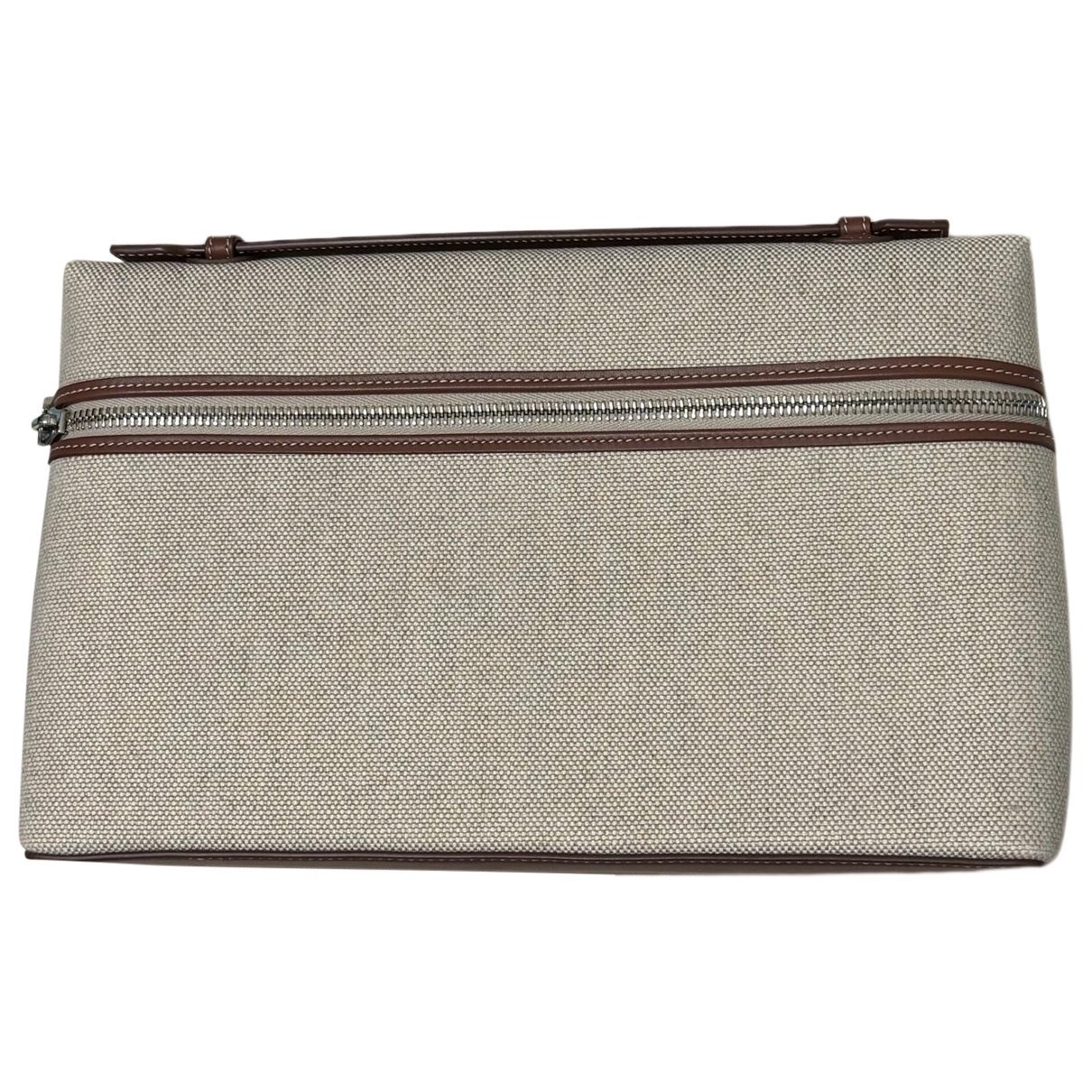 Extra Pocket linen handbag