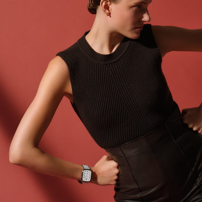 Vert Peppermint Band Apple Watch Hermès Single Tour 42 MM