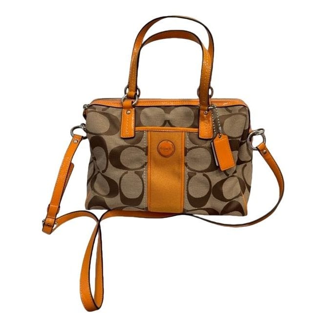 Patent leather handbag