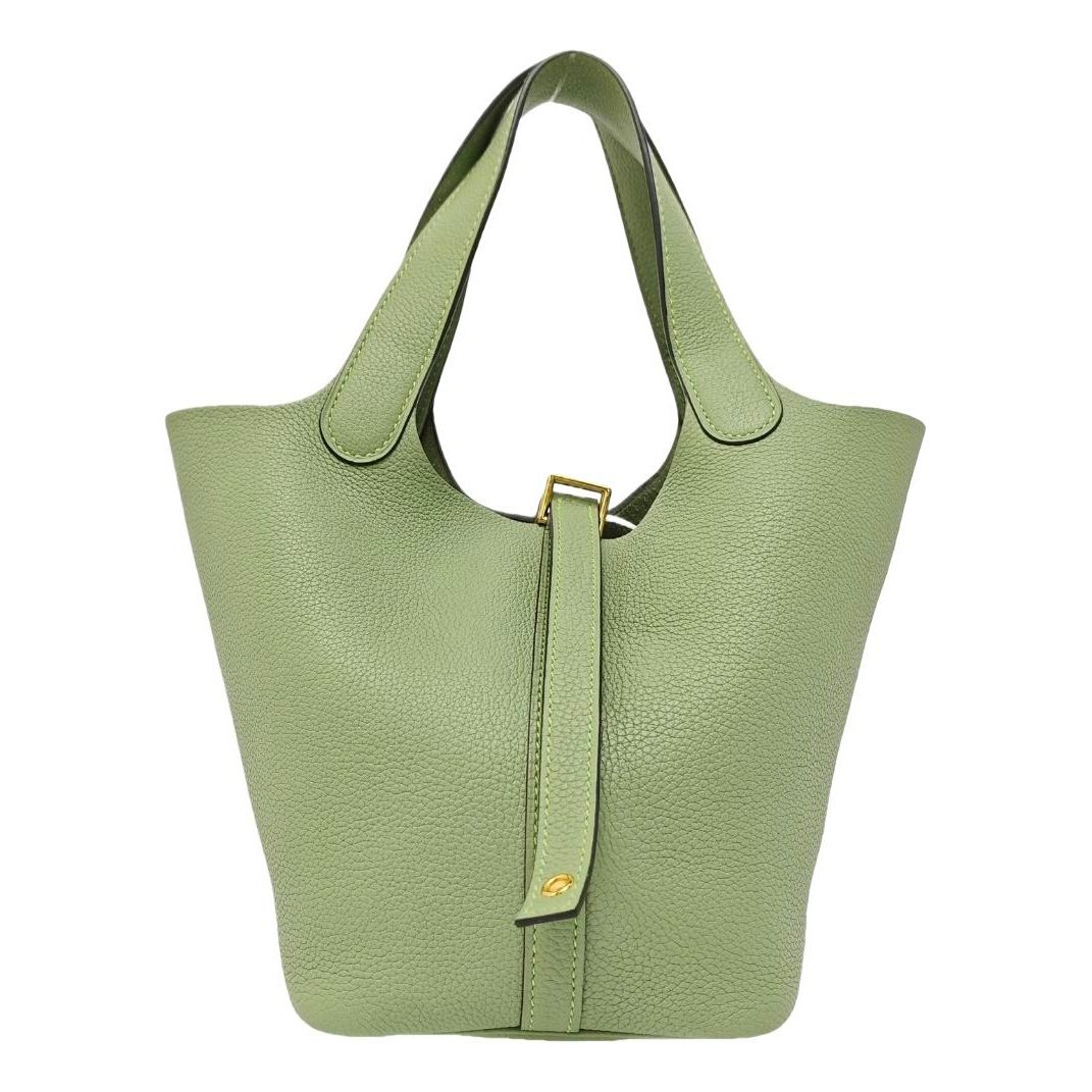 Picotin leather tote