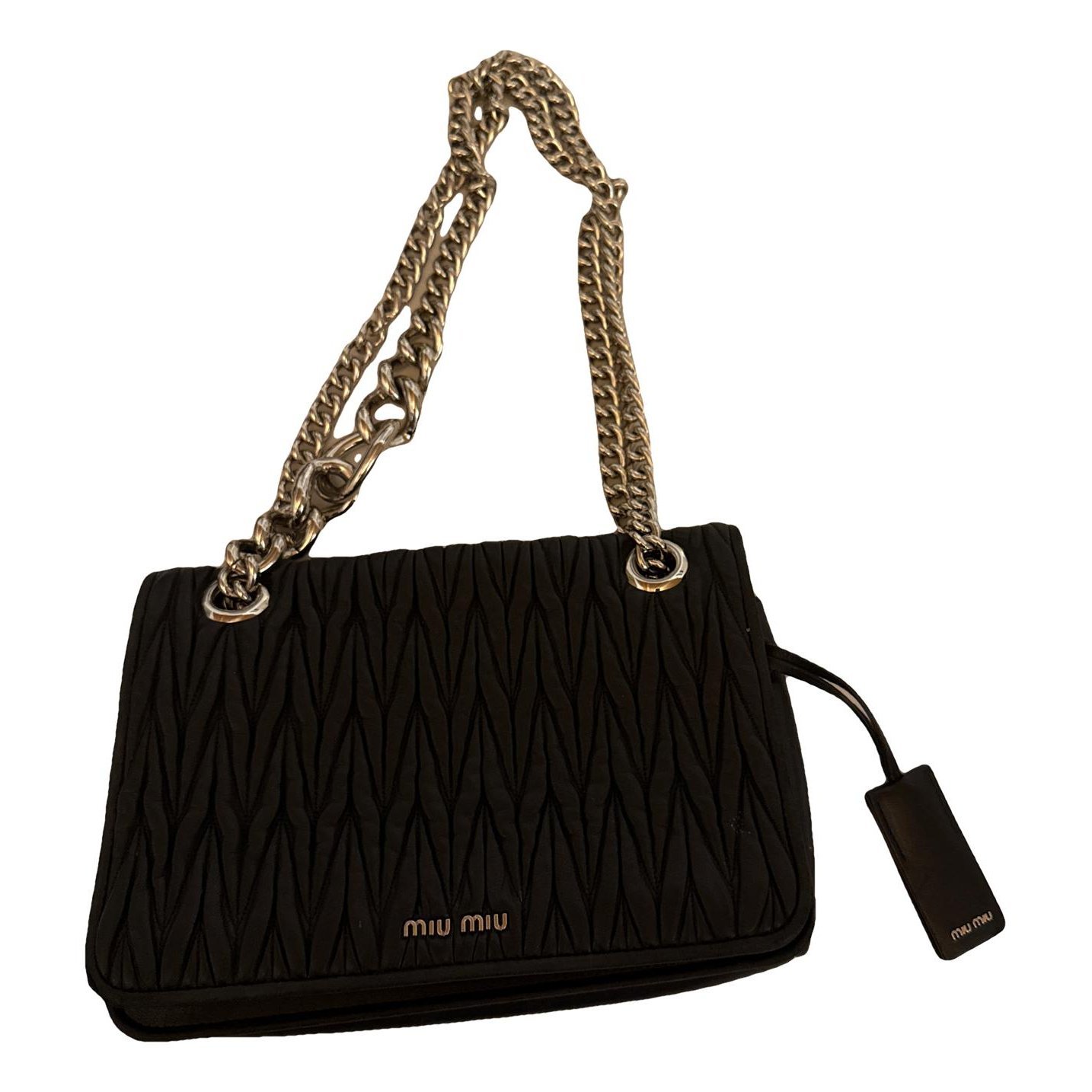 Matelassé leather handbag