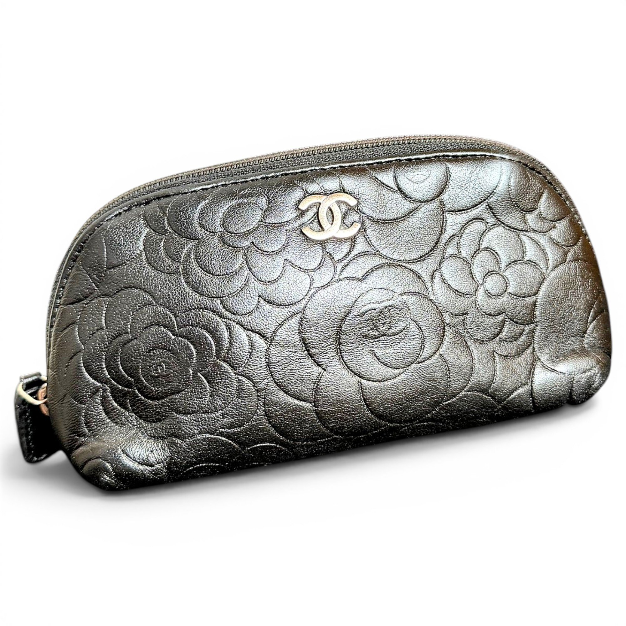 Leather clutch bag