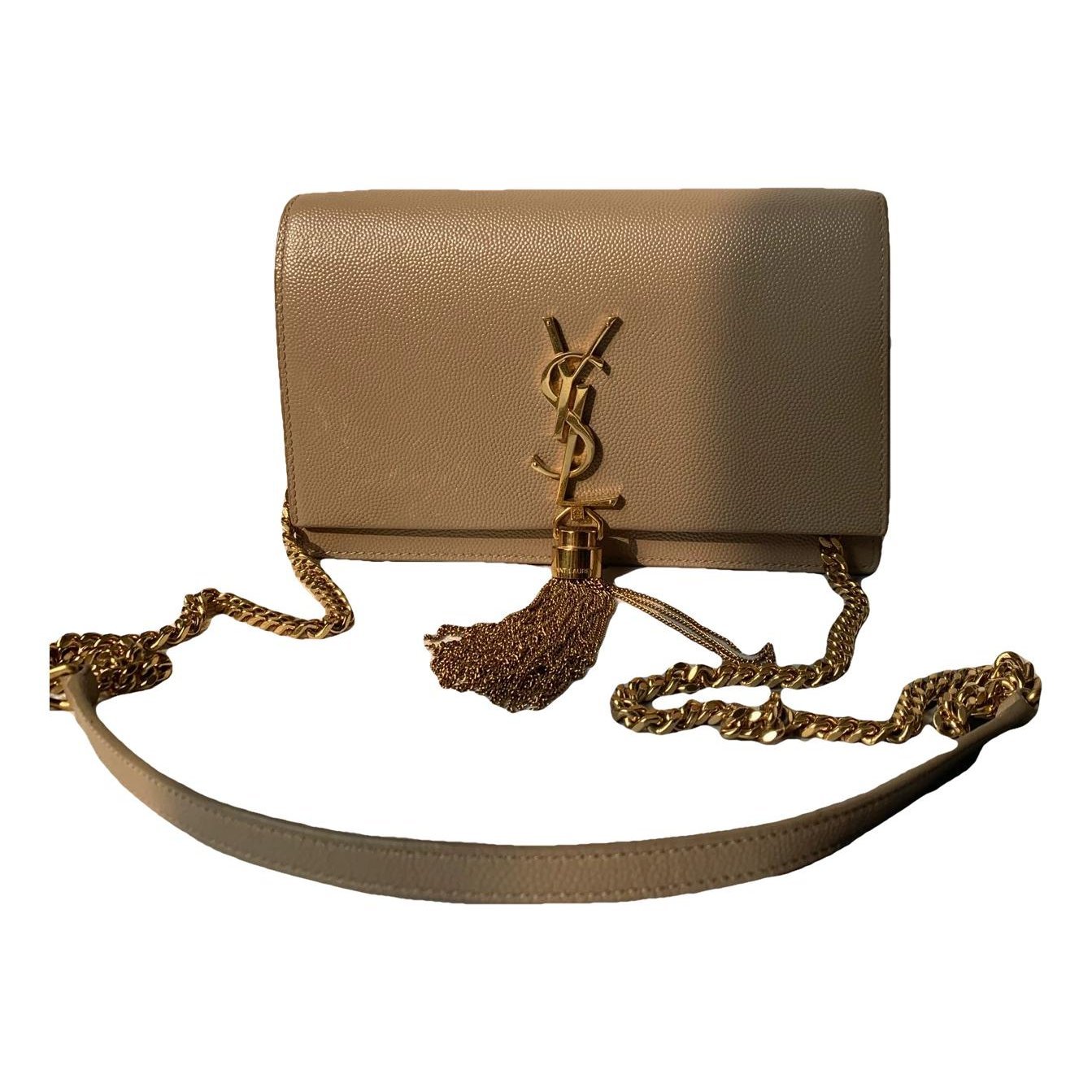 Pompom Kate leather handbag