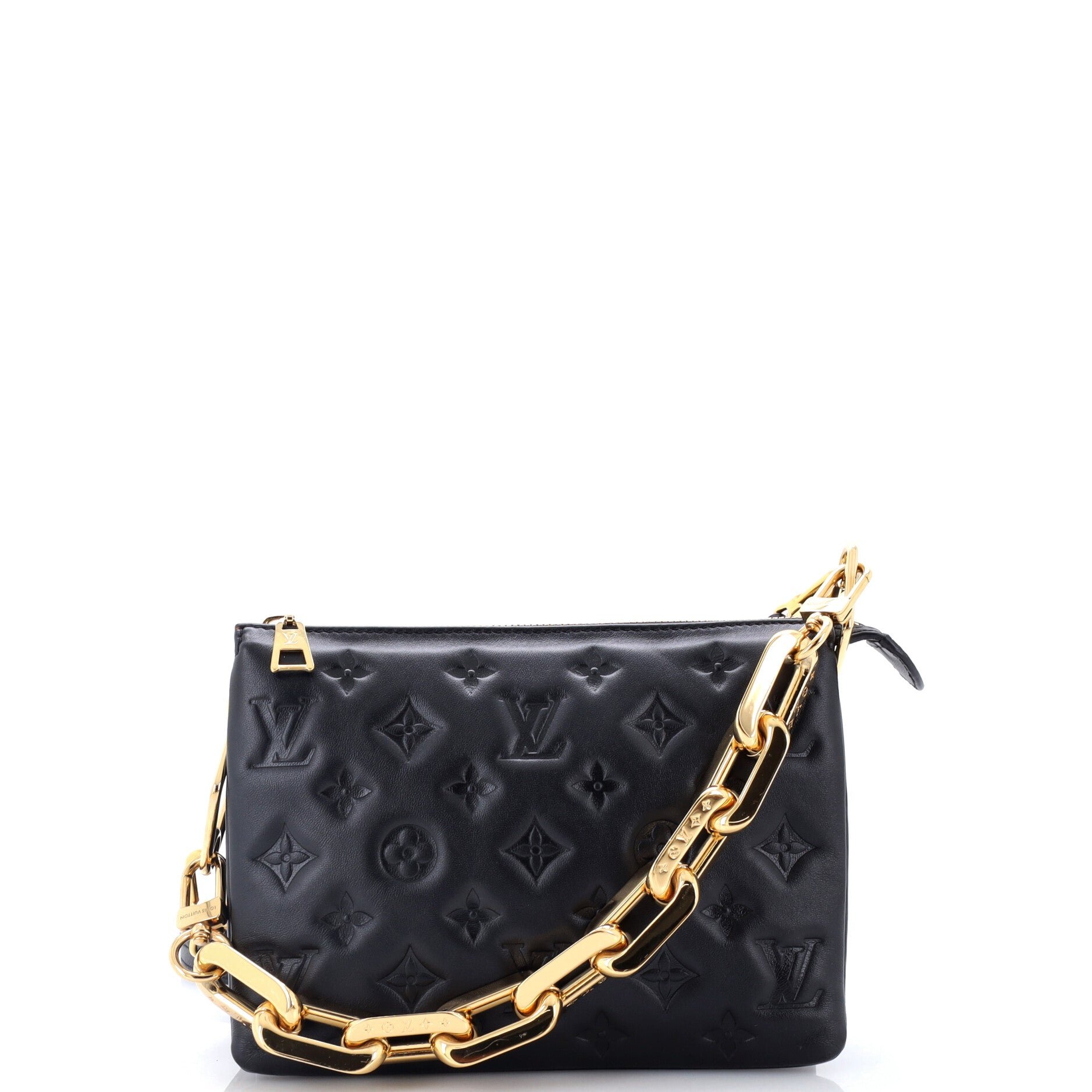 Coussin Bag Monogram Embossed Lambskin BB