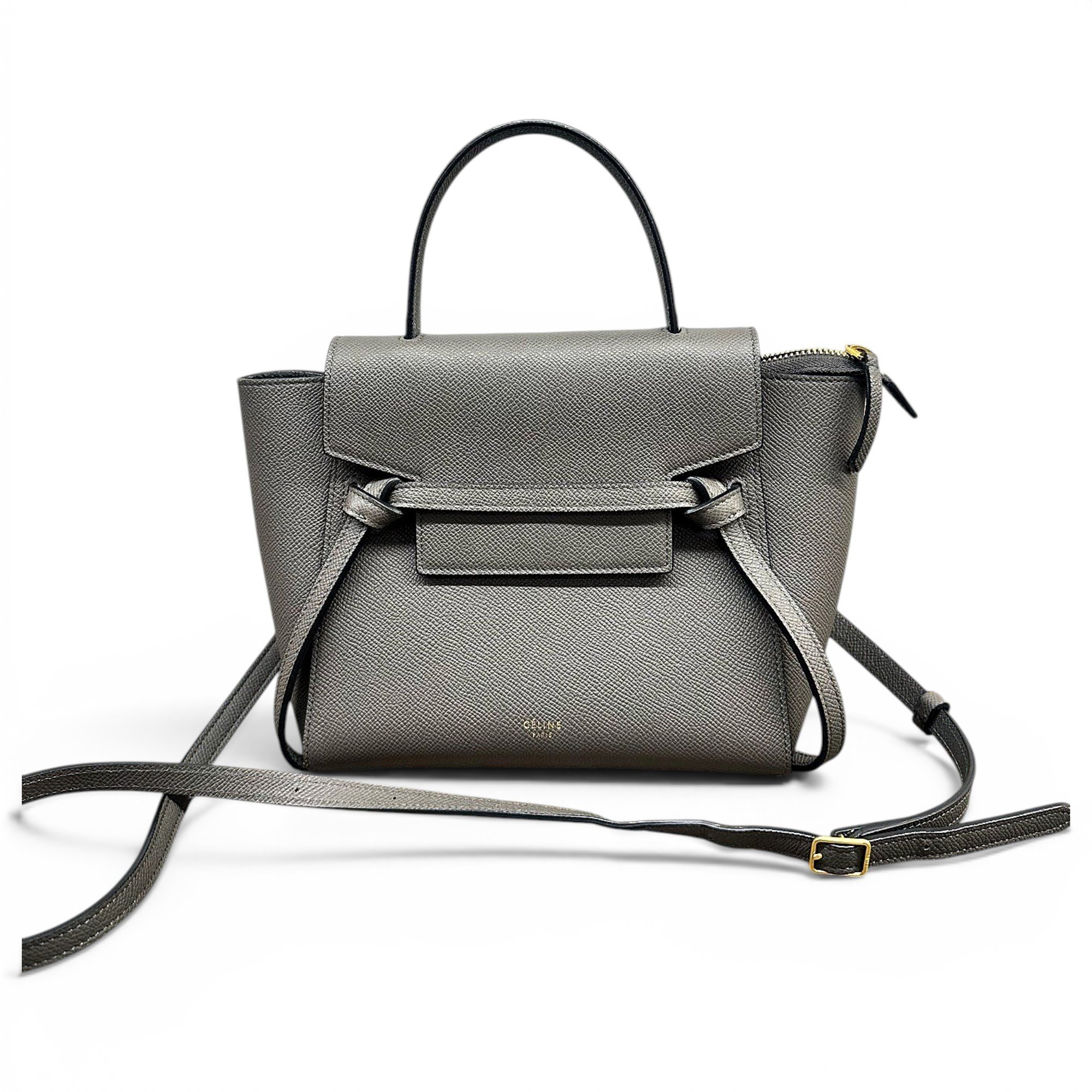 Belt leather handbag
