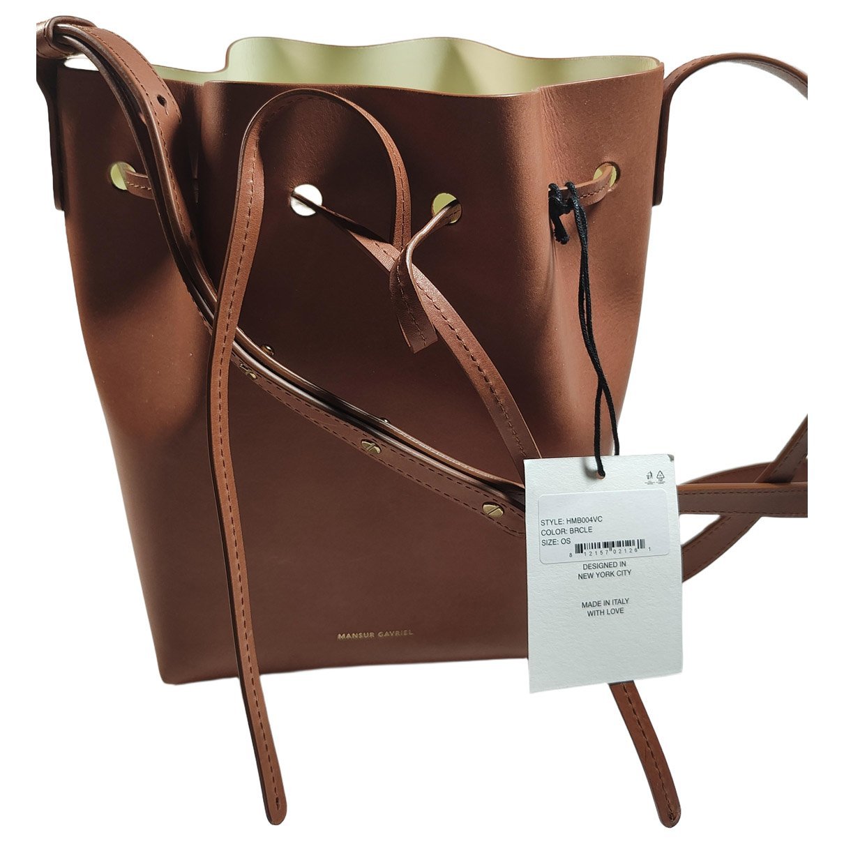 Mansur Gavriel Bucket leather crossbody bag