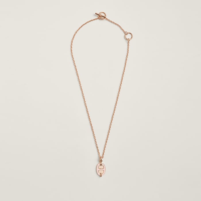 Rose Candeur Mini Maillon Pendant, Small Model