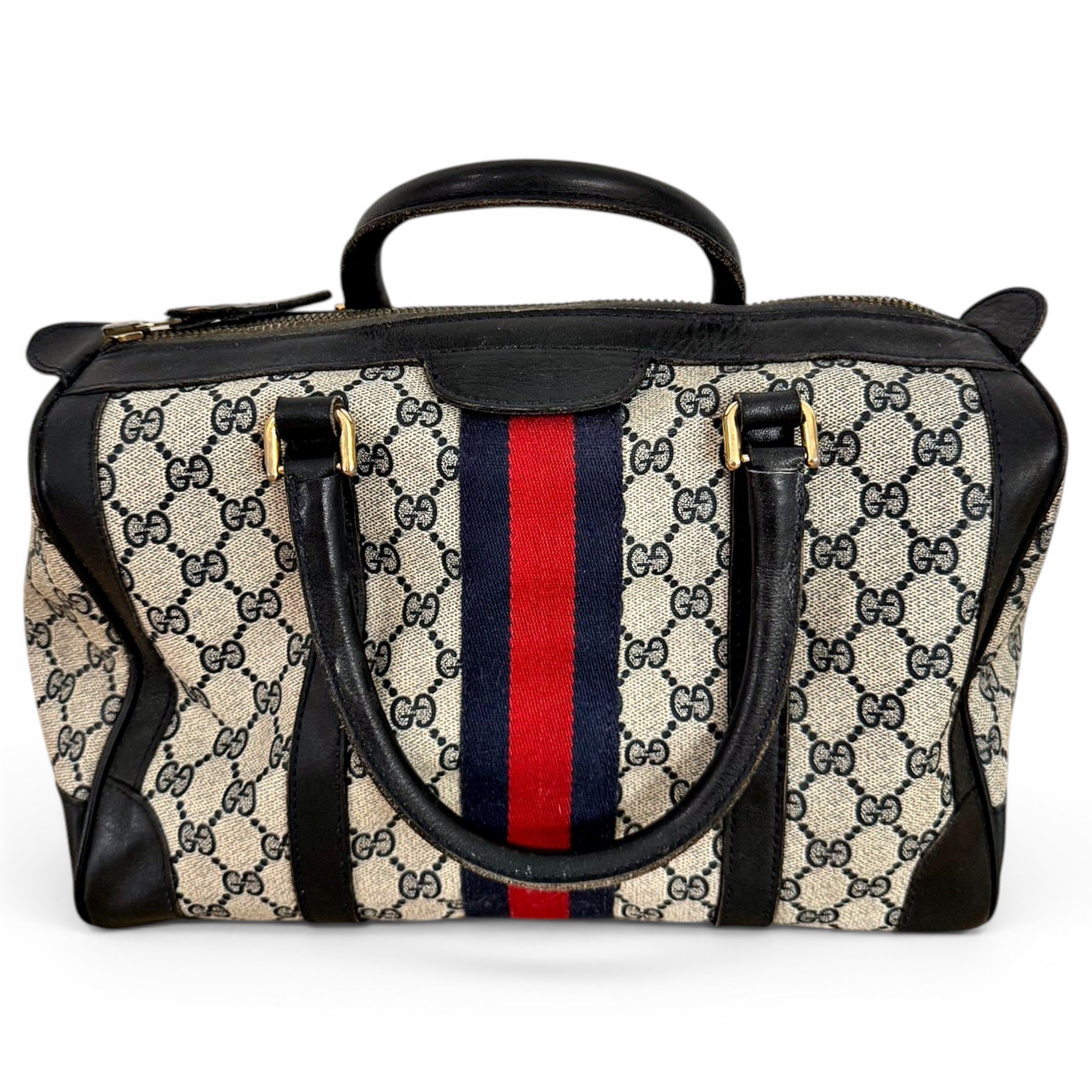 Boston leather handbag
