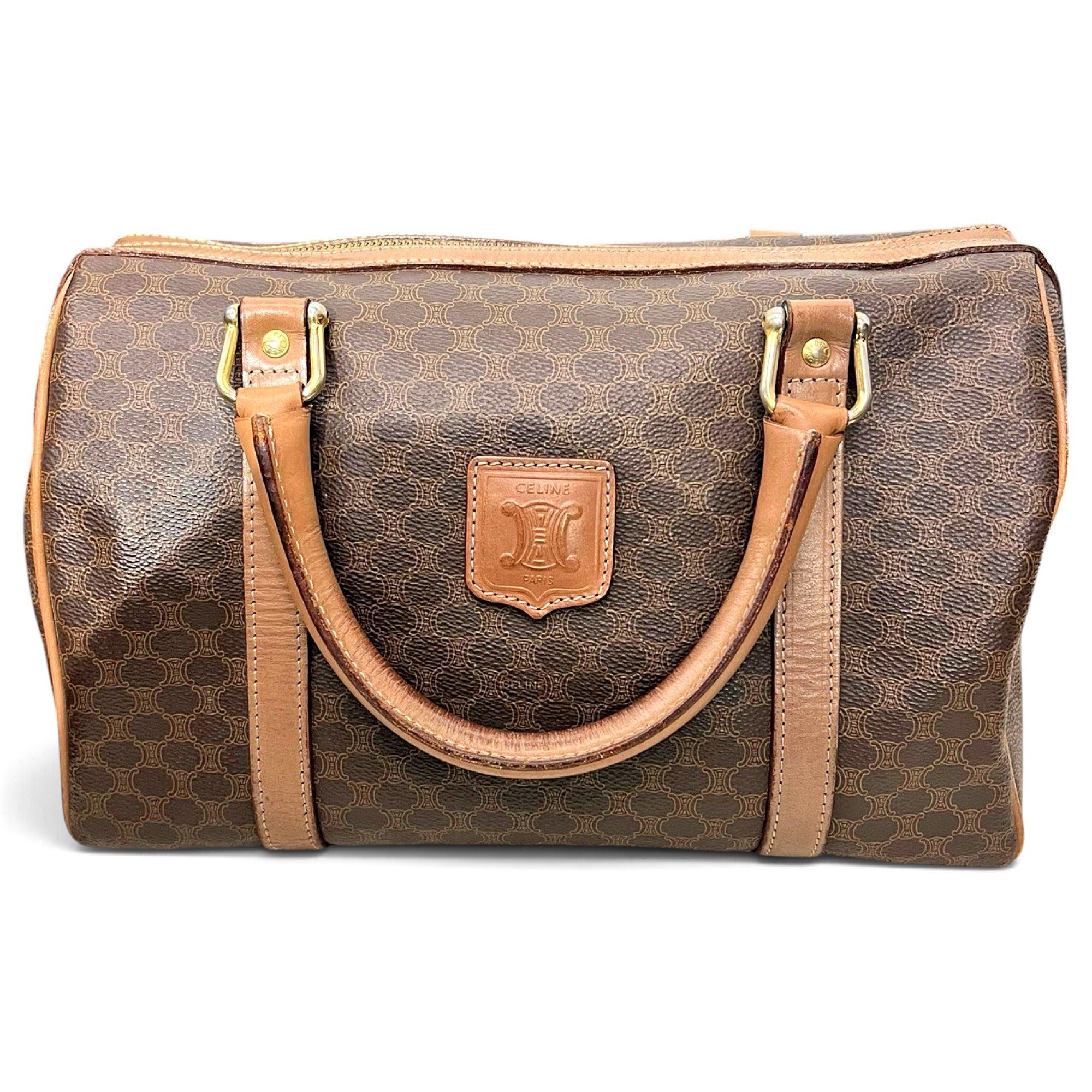 Leather bowling bag