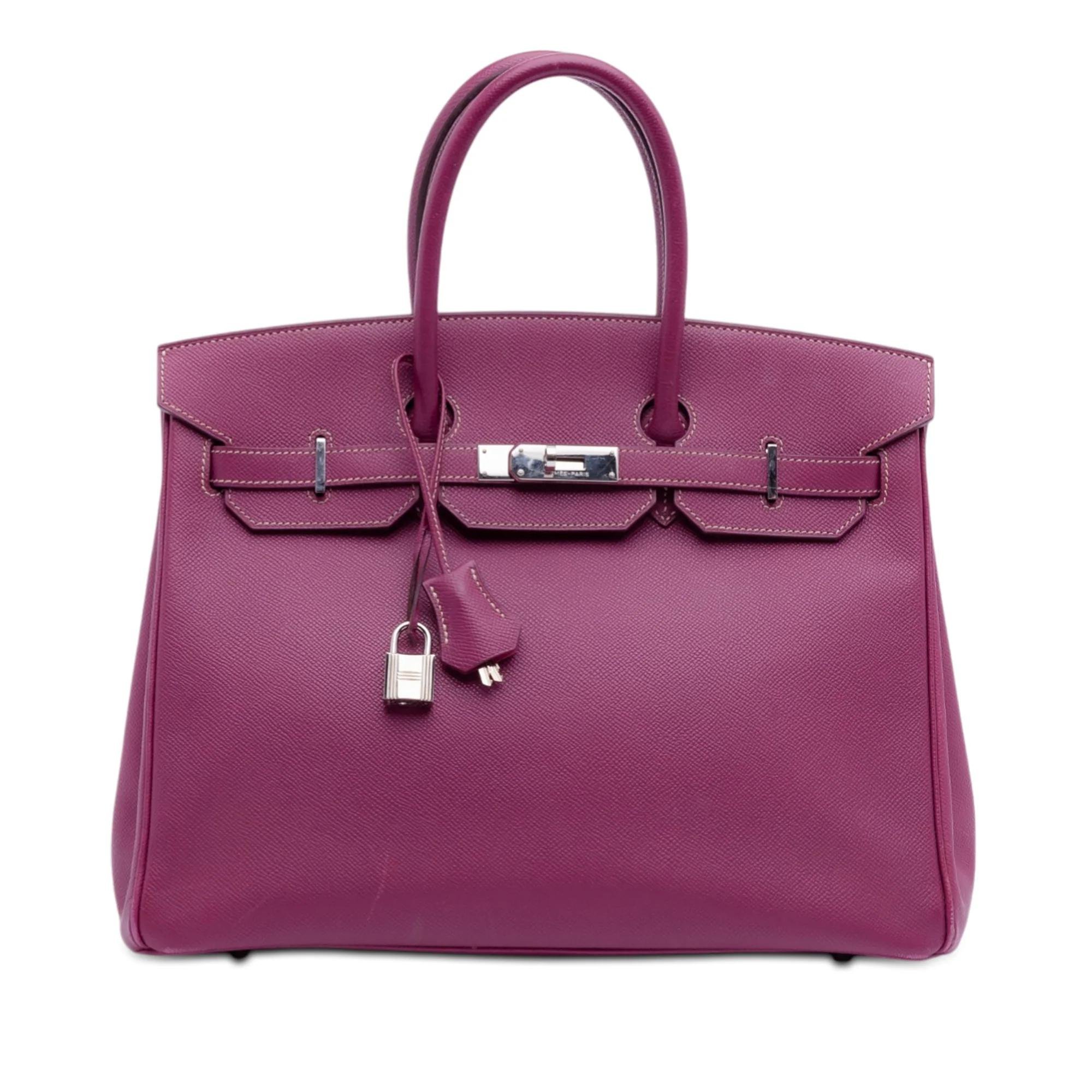 Birkin 35 leather handbag